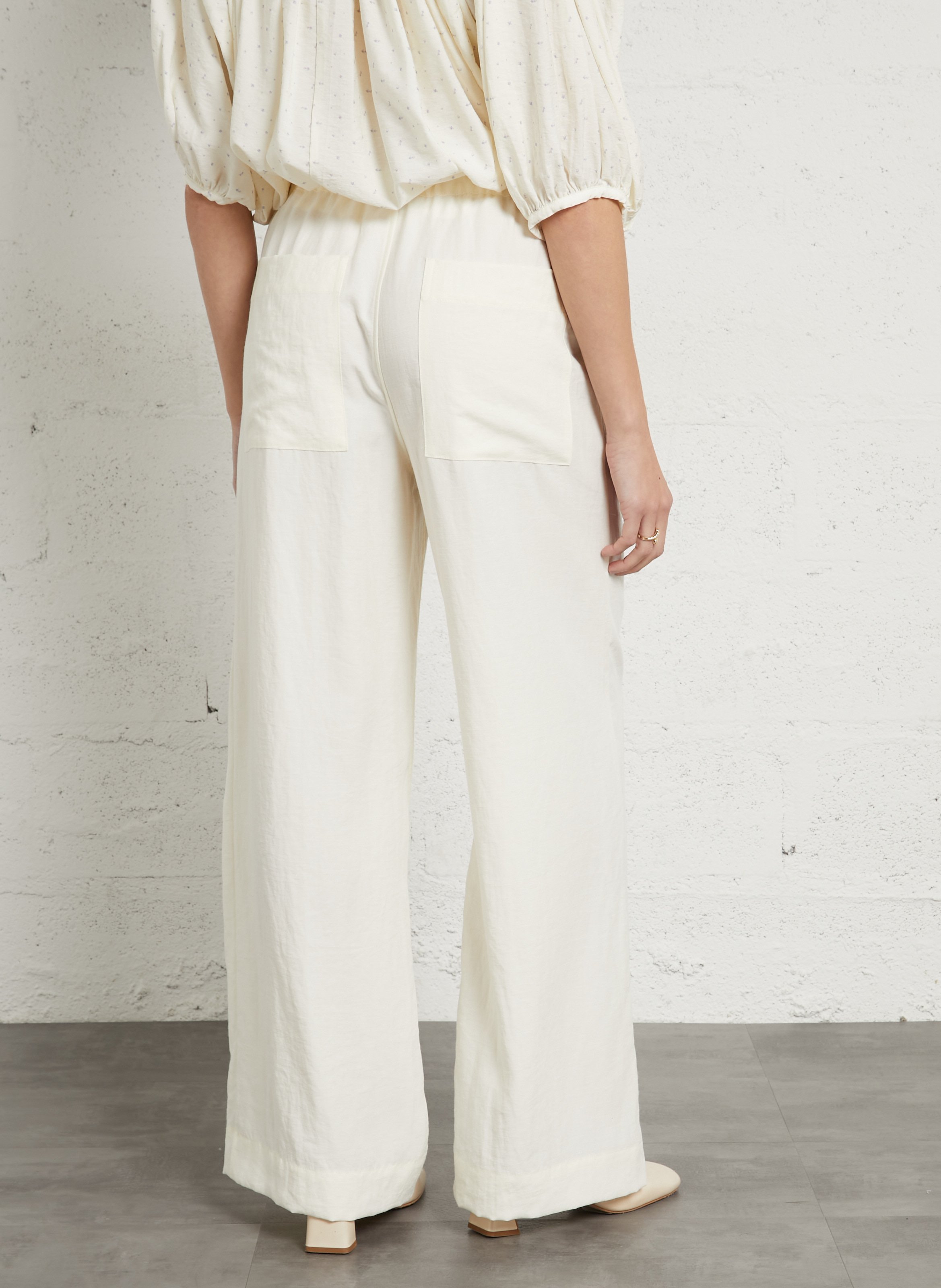 Wijde broek Wit