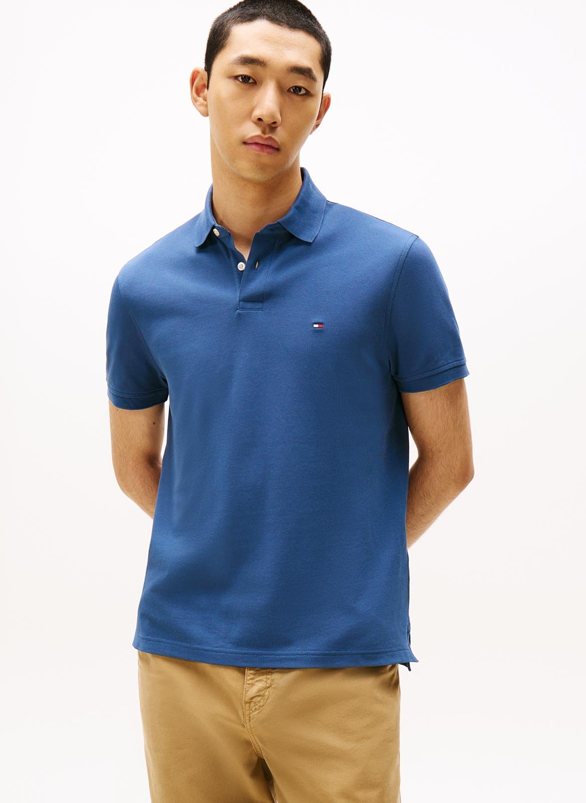 Regular-fit polo - biokatoenblend TOMMY HILFIGER