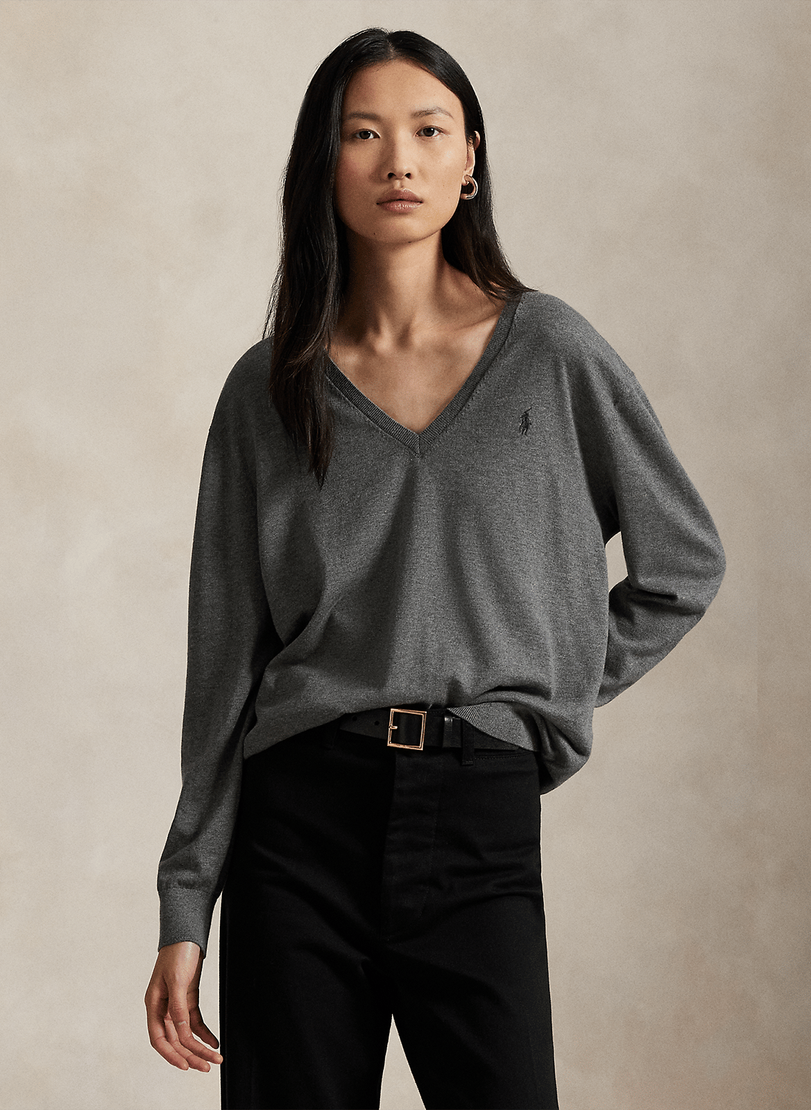 Cotton sweater POLO RALPH LAUREN Grey