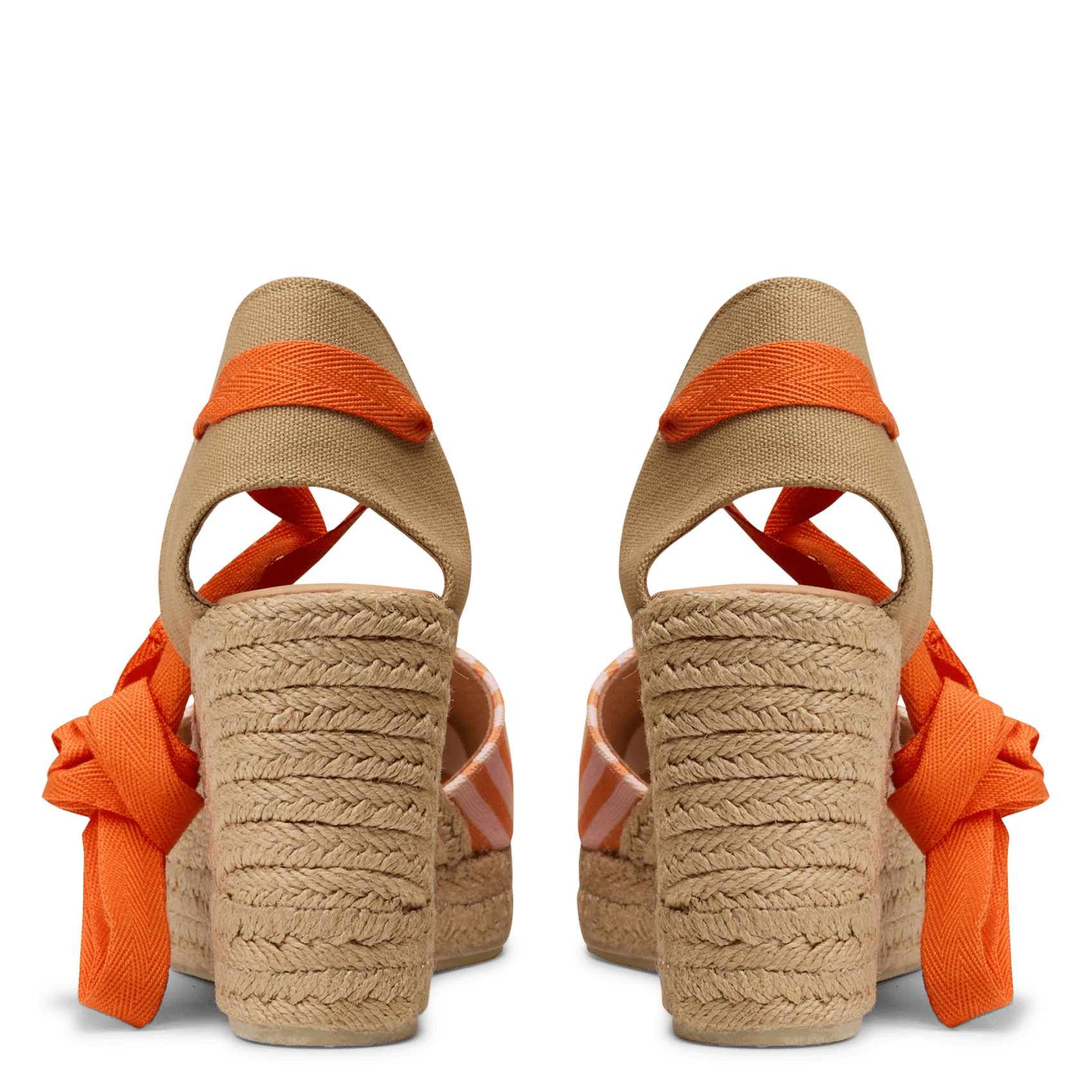 Espadrilles en coton MAISON 123 Orange