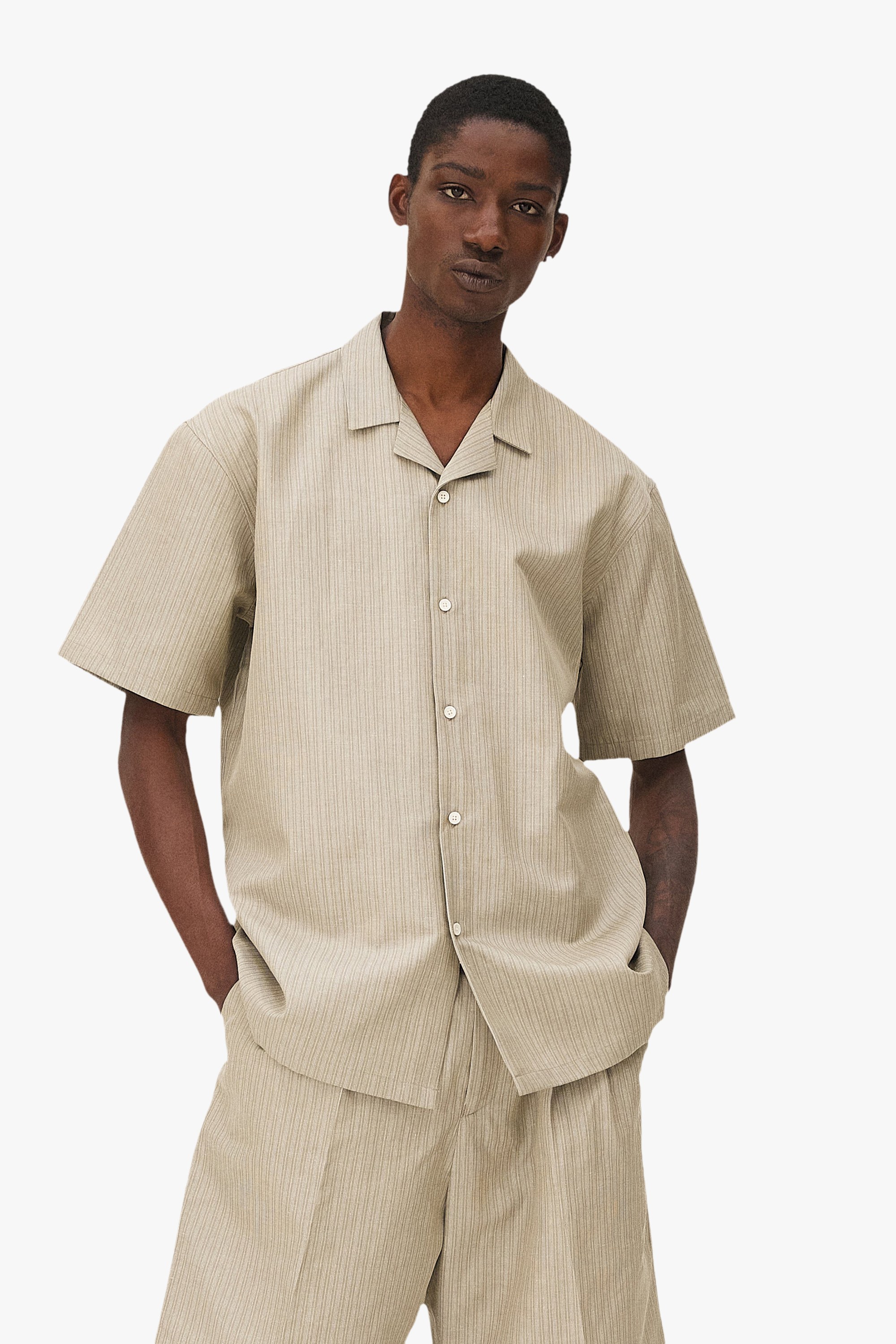 Casual Orleans Shirt Noyoco Beige