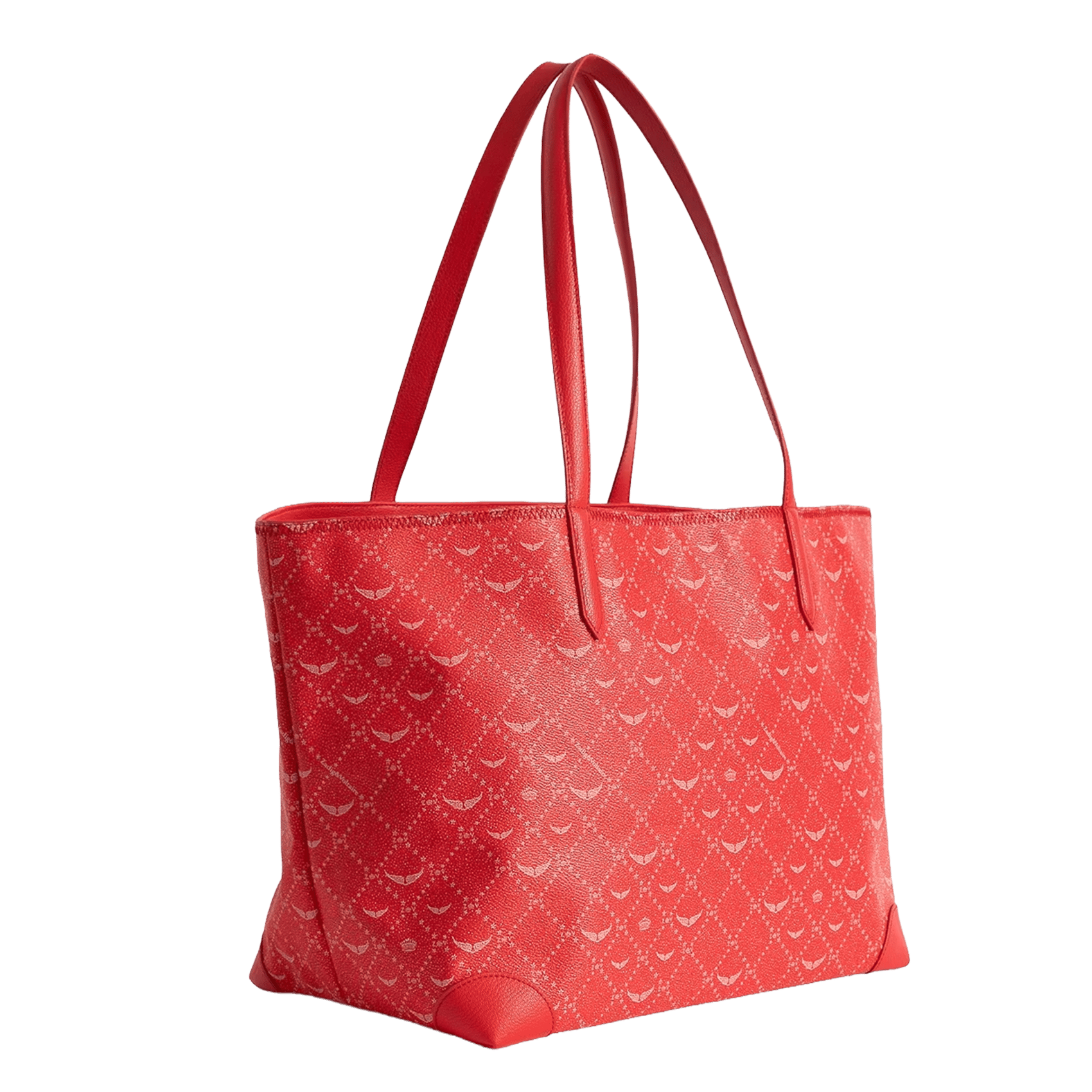 Shopper tas met monogramprint ZADIG&VOLTAIRE Rood