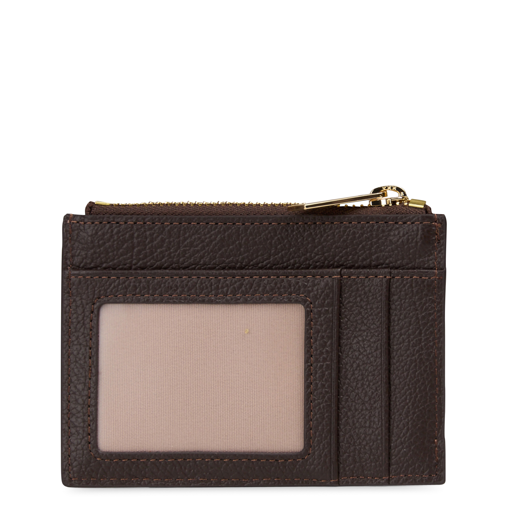 Leren portefeuille met ritsje | Bruin LANCASTER PARIS Dames