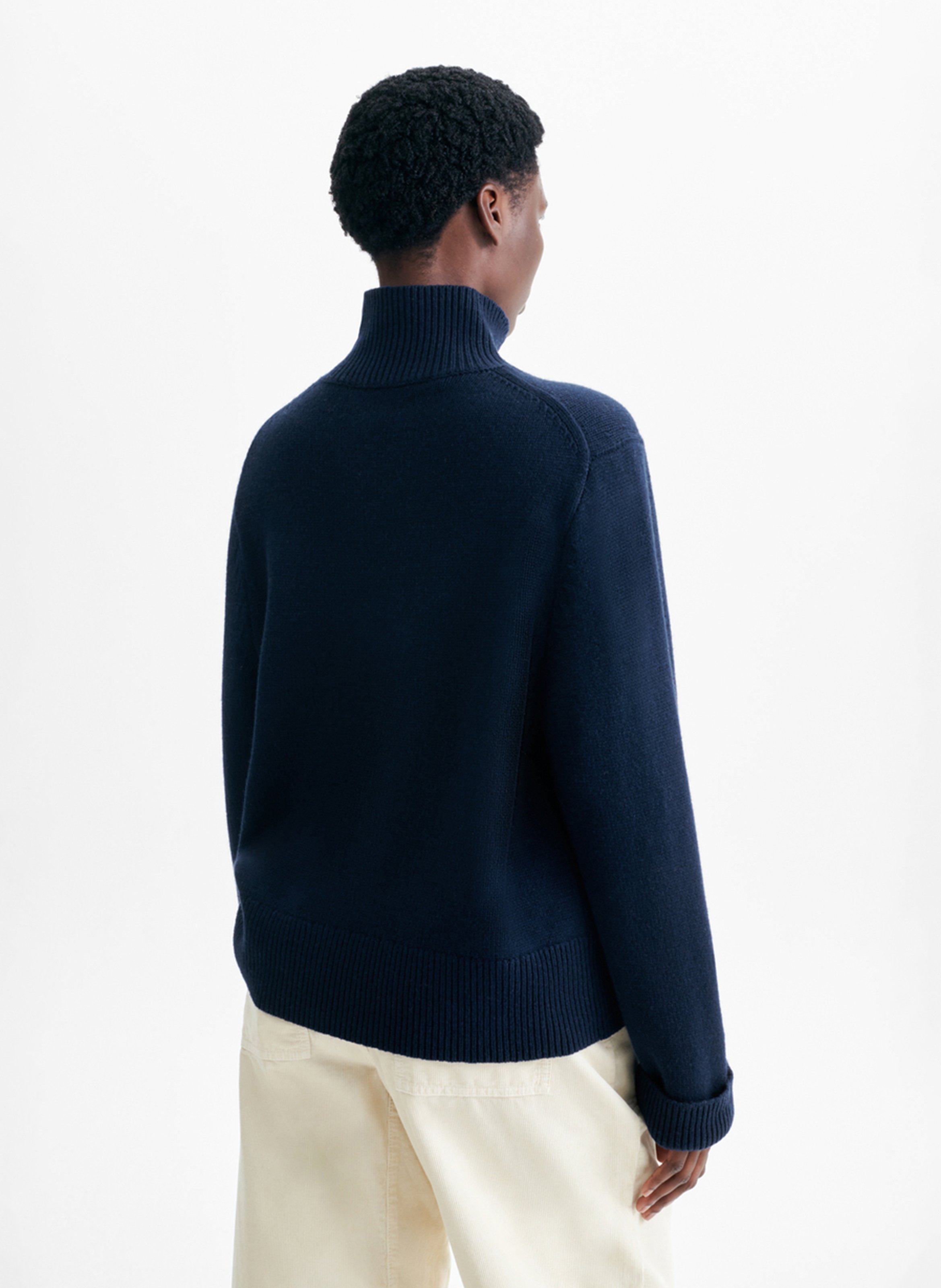 Wollpullover mit Stehkragen VANESSA BRUNO Blau