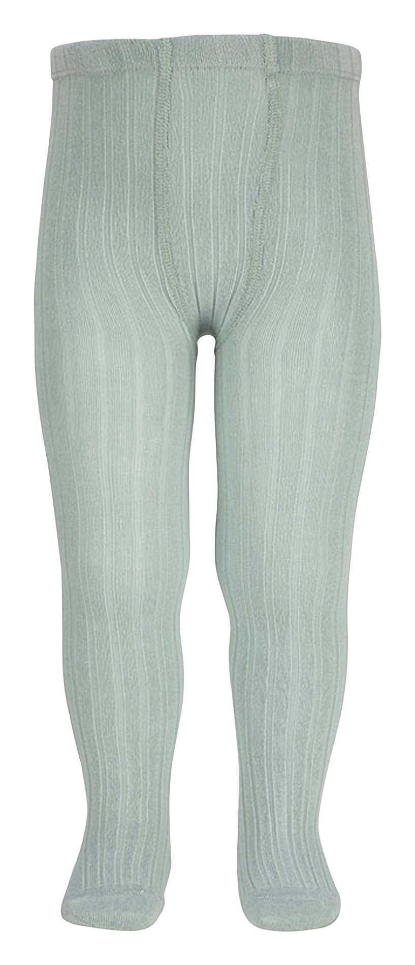 Ribbed cotton-blend pantyhose CONDOR Green