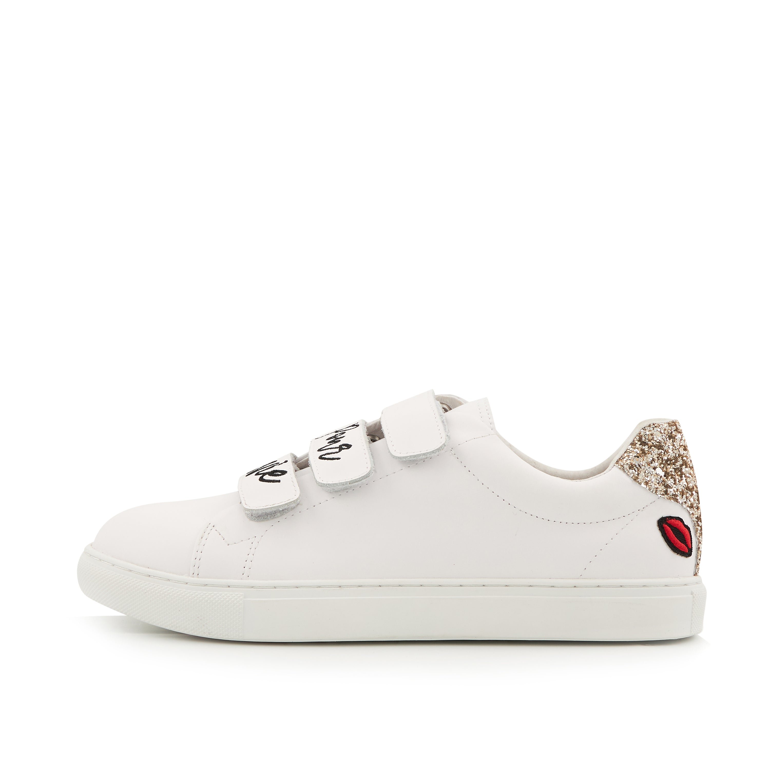 Leather sneakers BONS BAISERS PARIS White