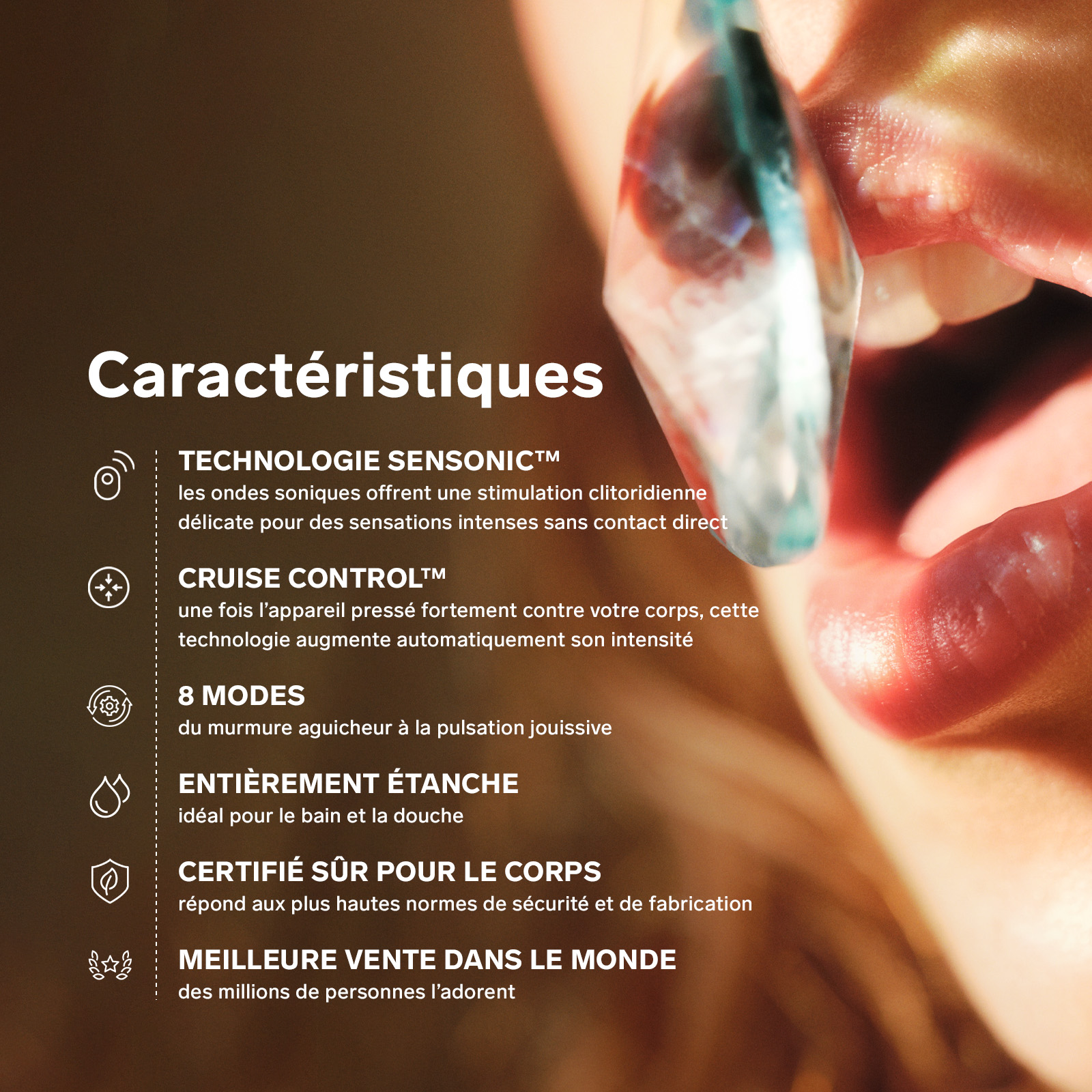 Sonic clitoral stimulator LELO Bleu