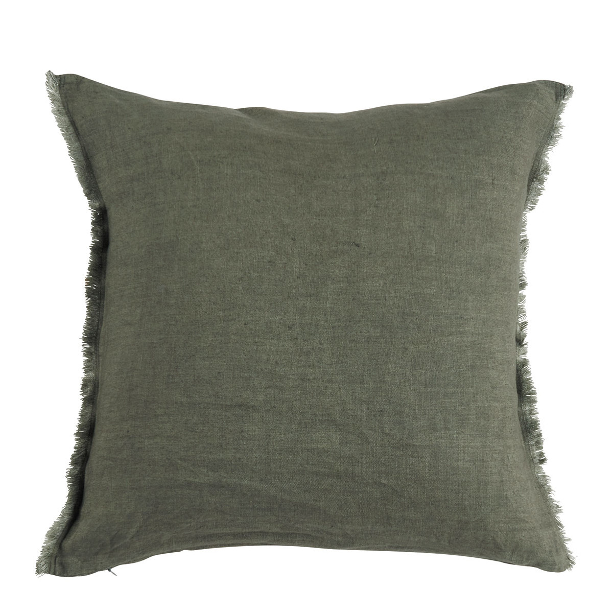 Linen cushion cover BLANC D'IVOIRE Green