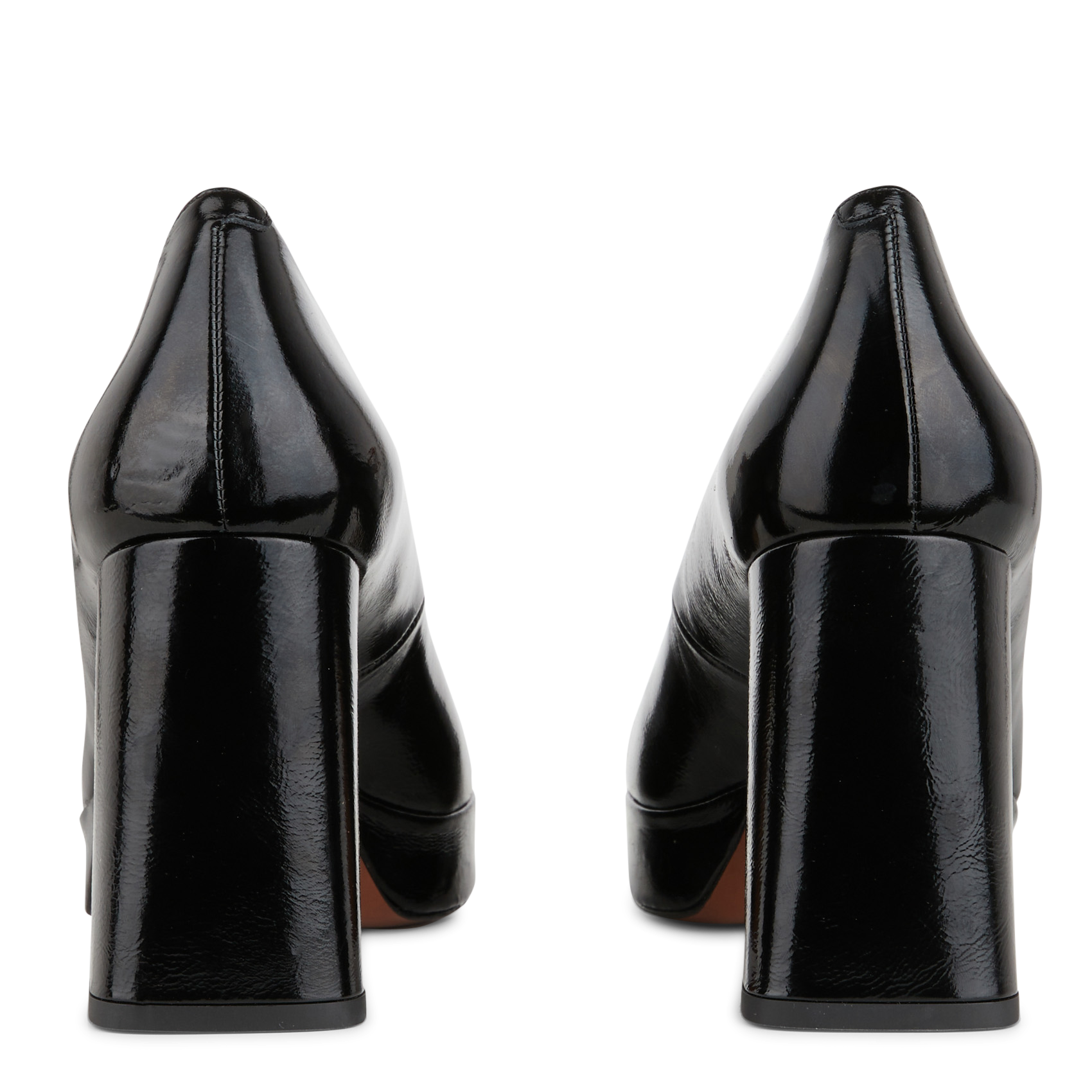 Leather mid-calf boots with pointed toe LA FEE MARABOUTEE Black