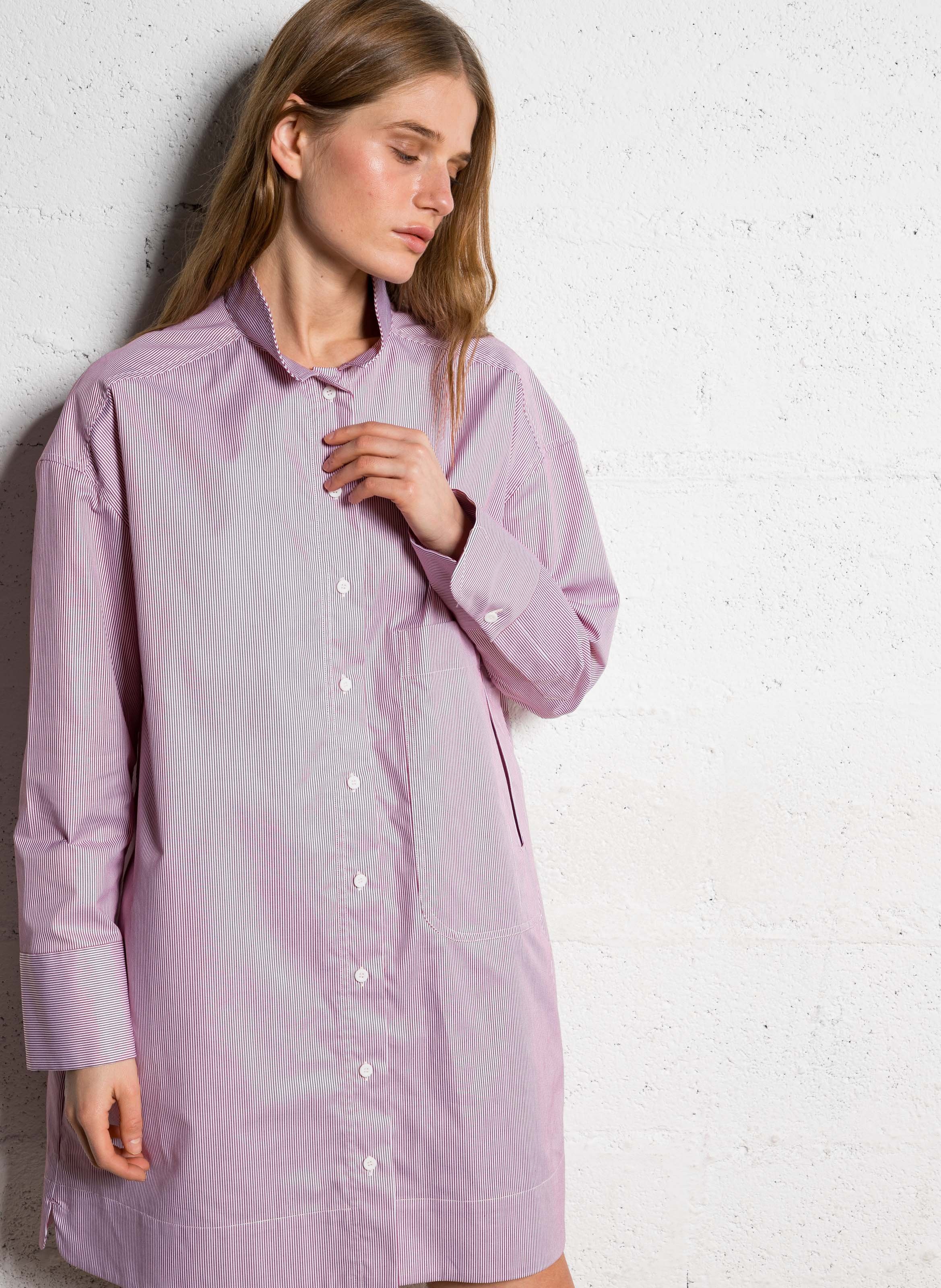 Short striped cotton dress MARGAUX LONNBERG Multicolored