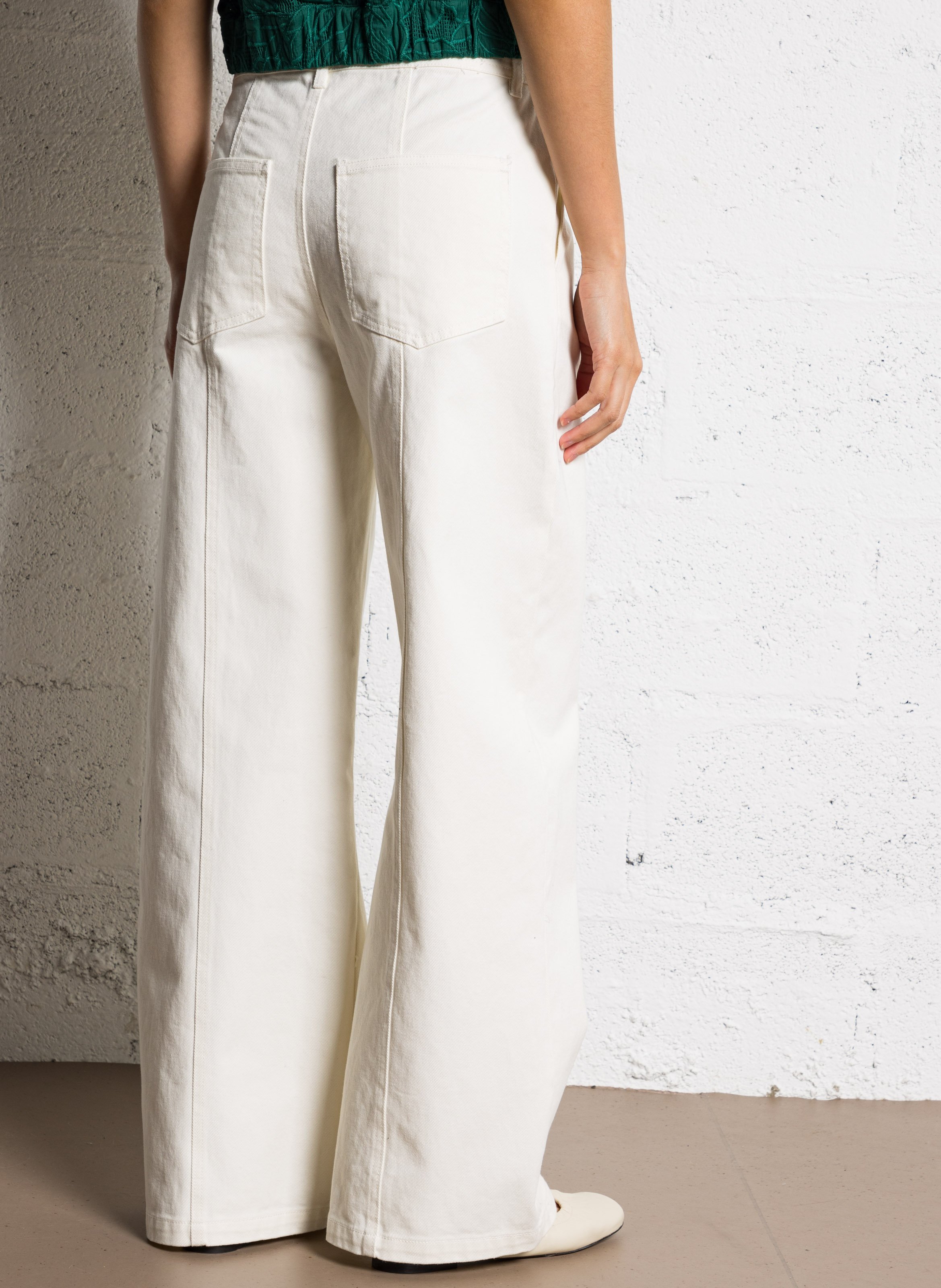 Wide cotton trousers  THE TINY BIG SISTER White