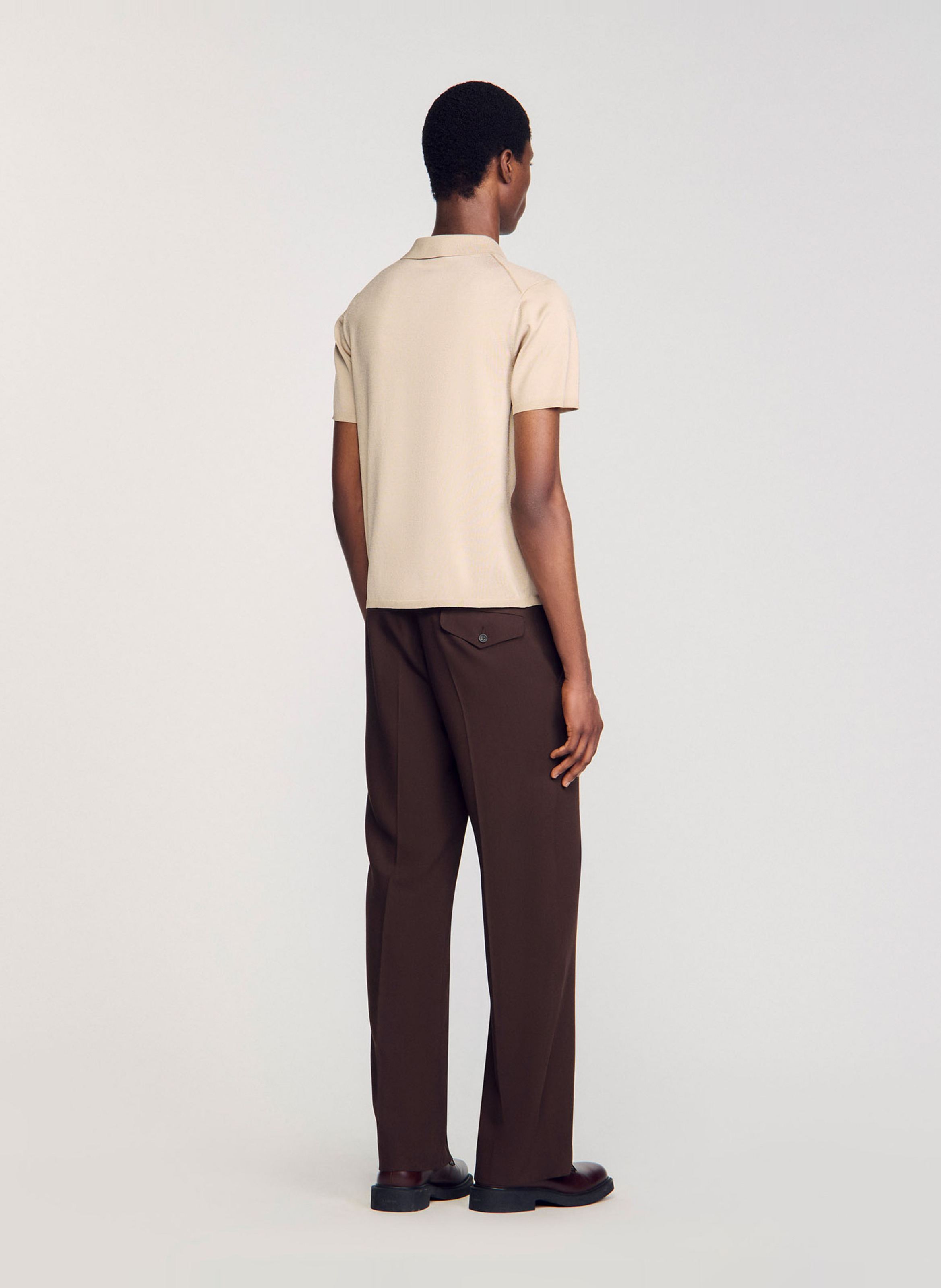 Polo regular fit  SANDRO Blanc