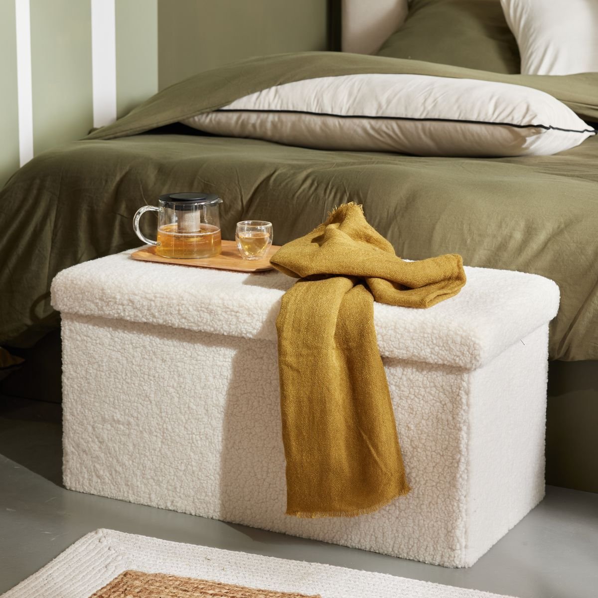 Storage bench FACTORY White