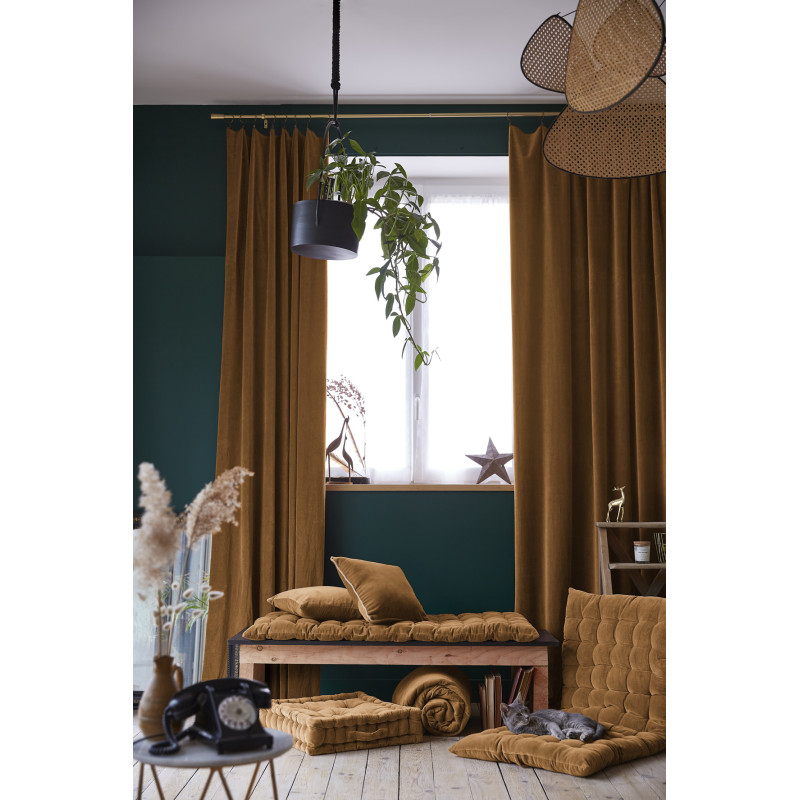 Blackout and Thermal Curtains L'EFFET PAPILLON Brown