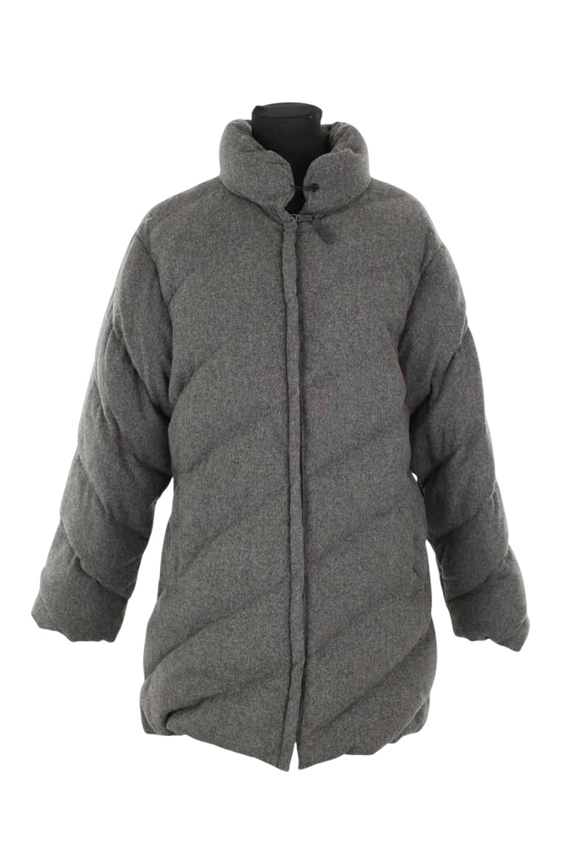 Wool padded jacket MONCLER - Seconde Main Grey