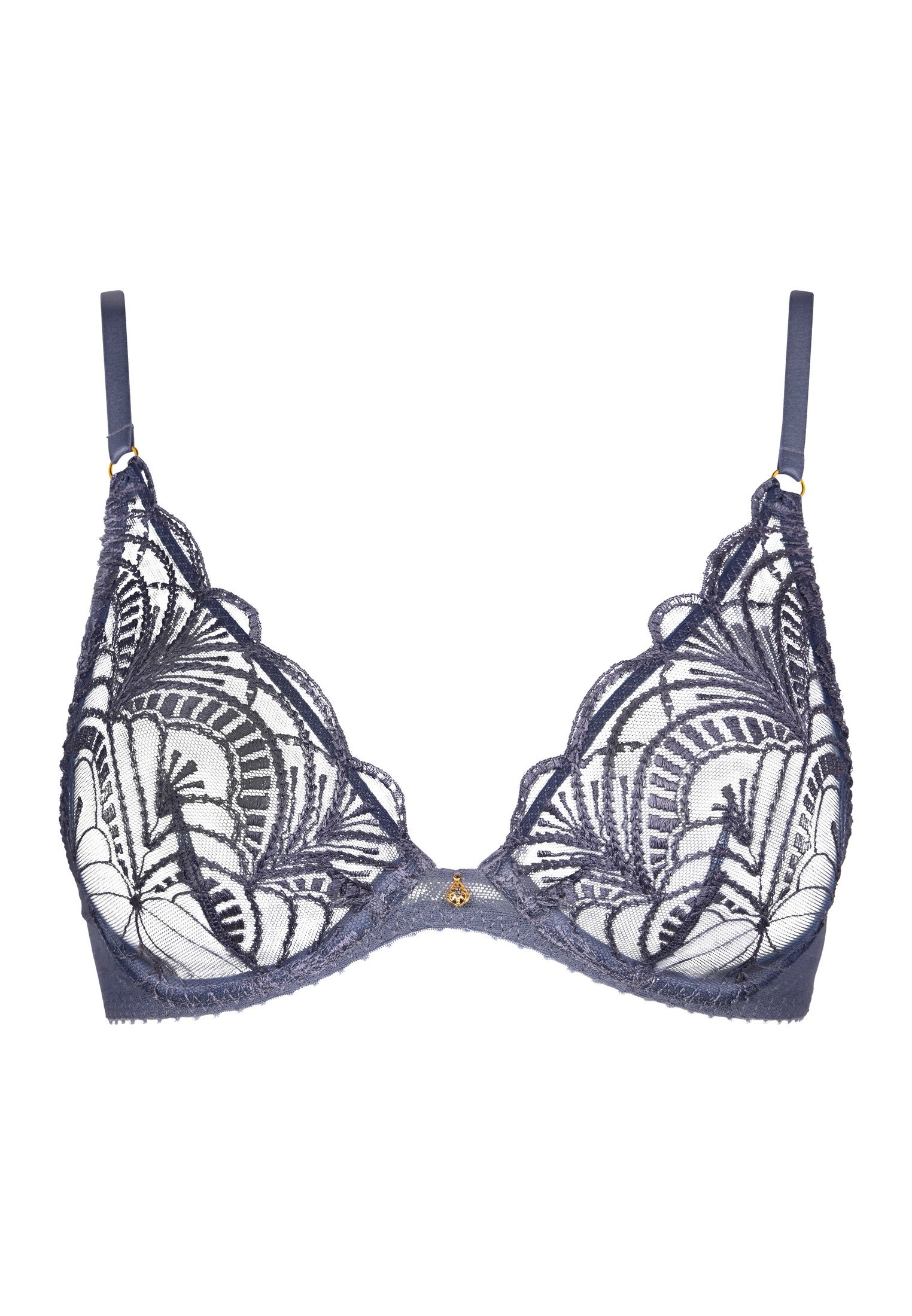 Architecture underwired triangle bra AUBADE Blue