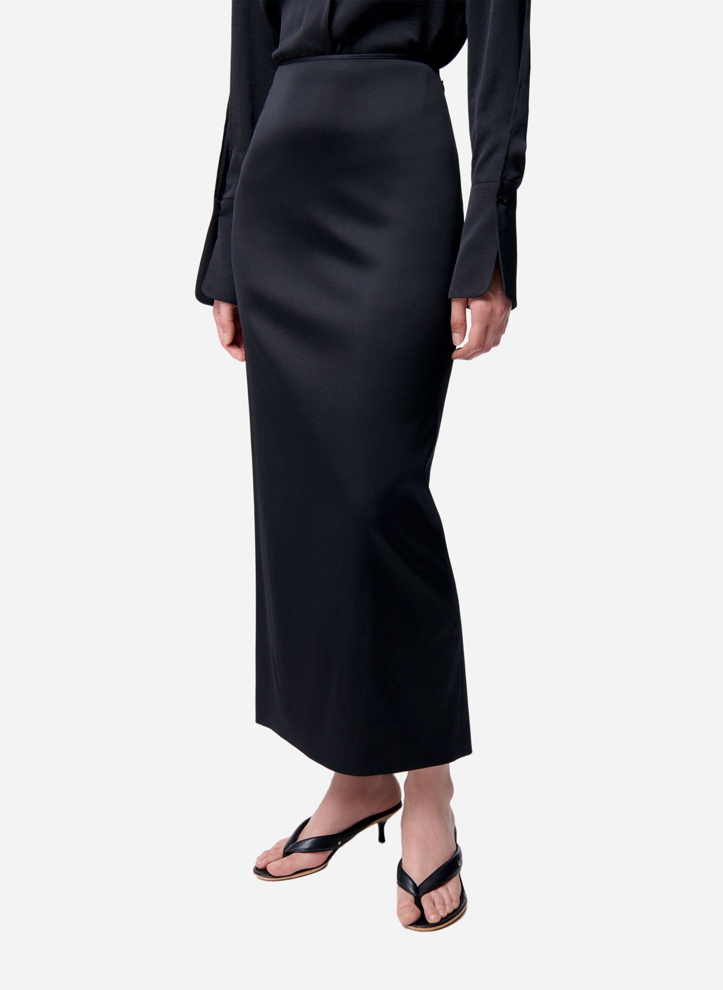 Jupe midi droite VANESSA BRUNO Noir