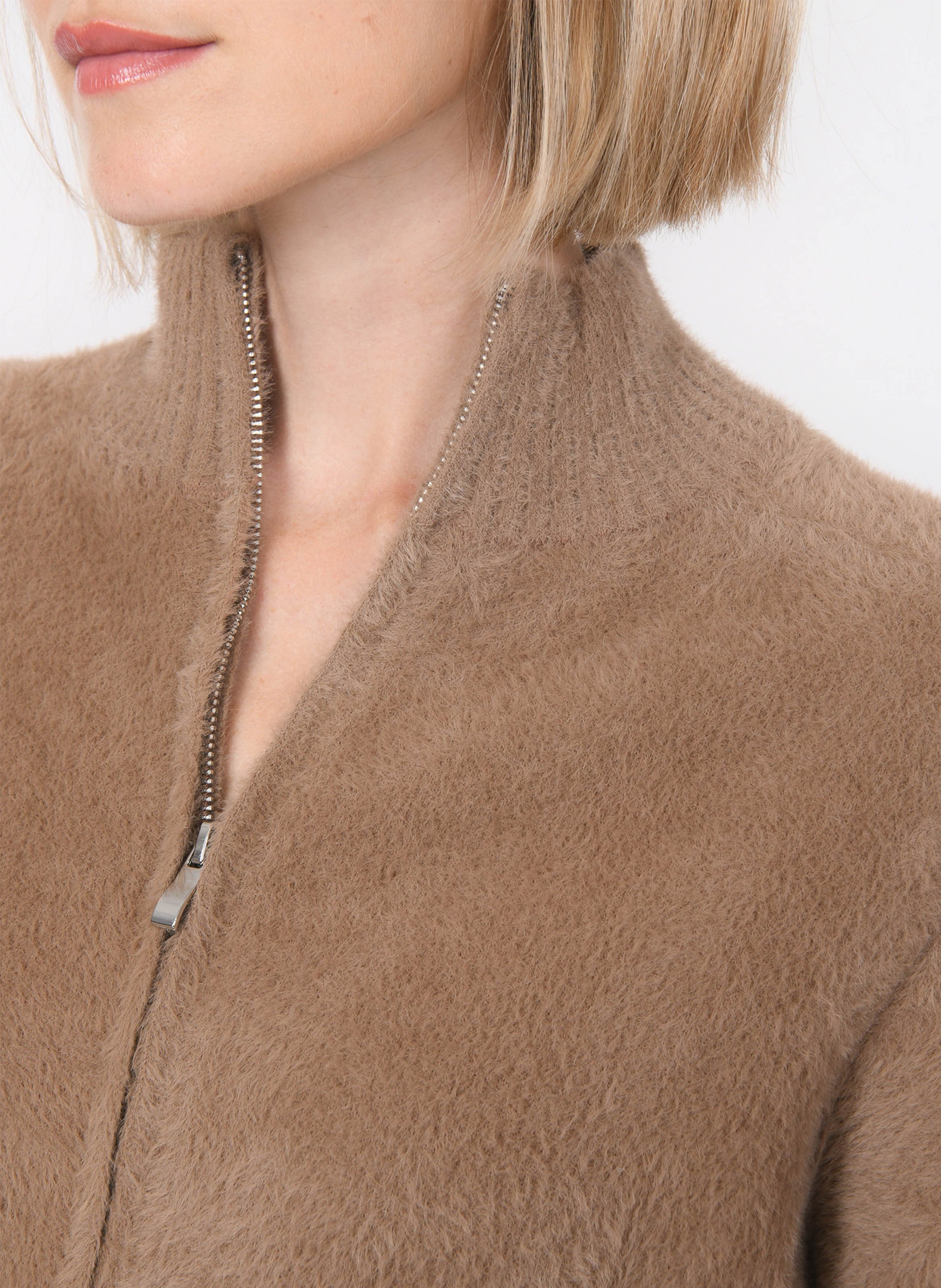 Gilet ample col montant KOOKAI Marron