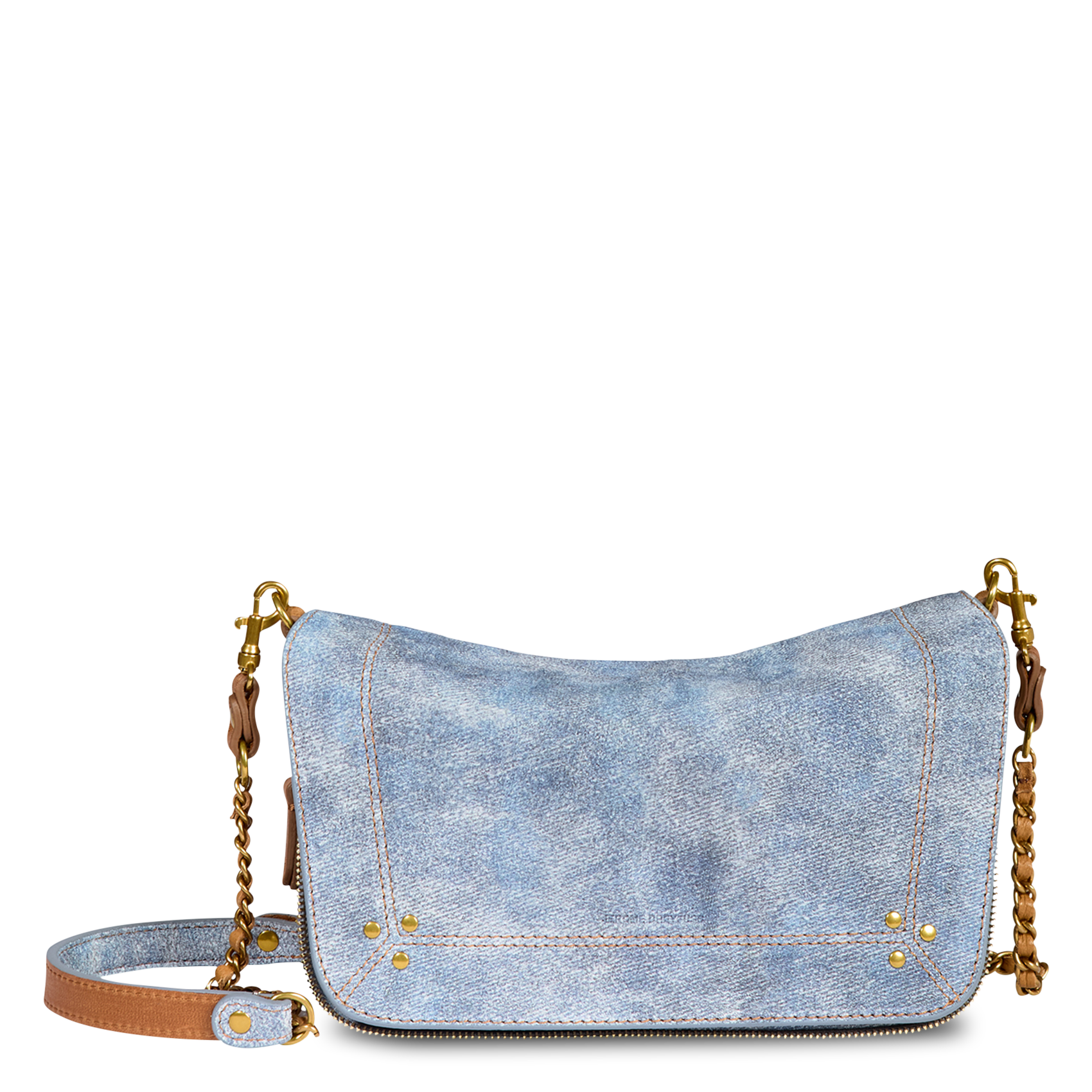 Sac bandoulière en cuir JEROME DREYFUSS Bleu