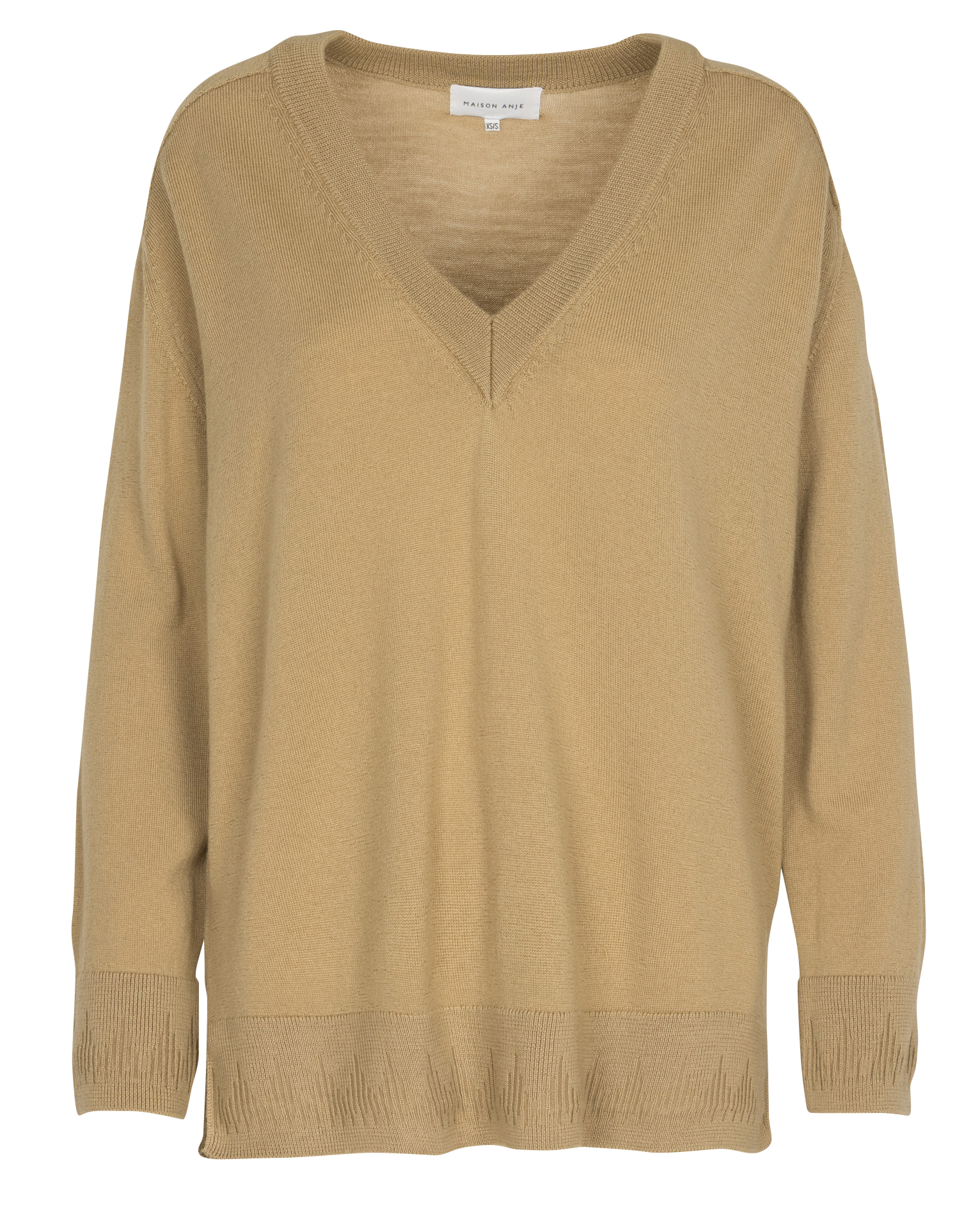 Pull ample col V en laine MAISON ANJE