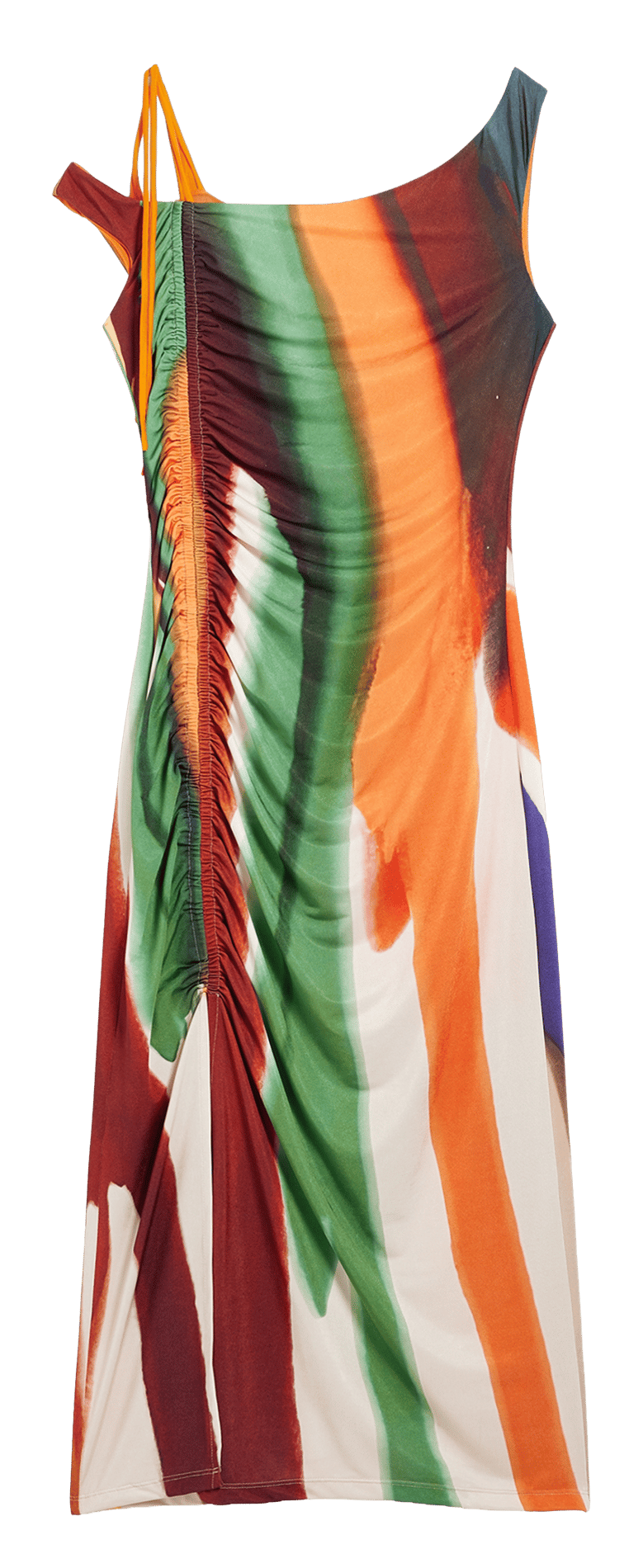 Robe midi col bateau imprimée DESIGUAL Blanc