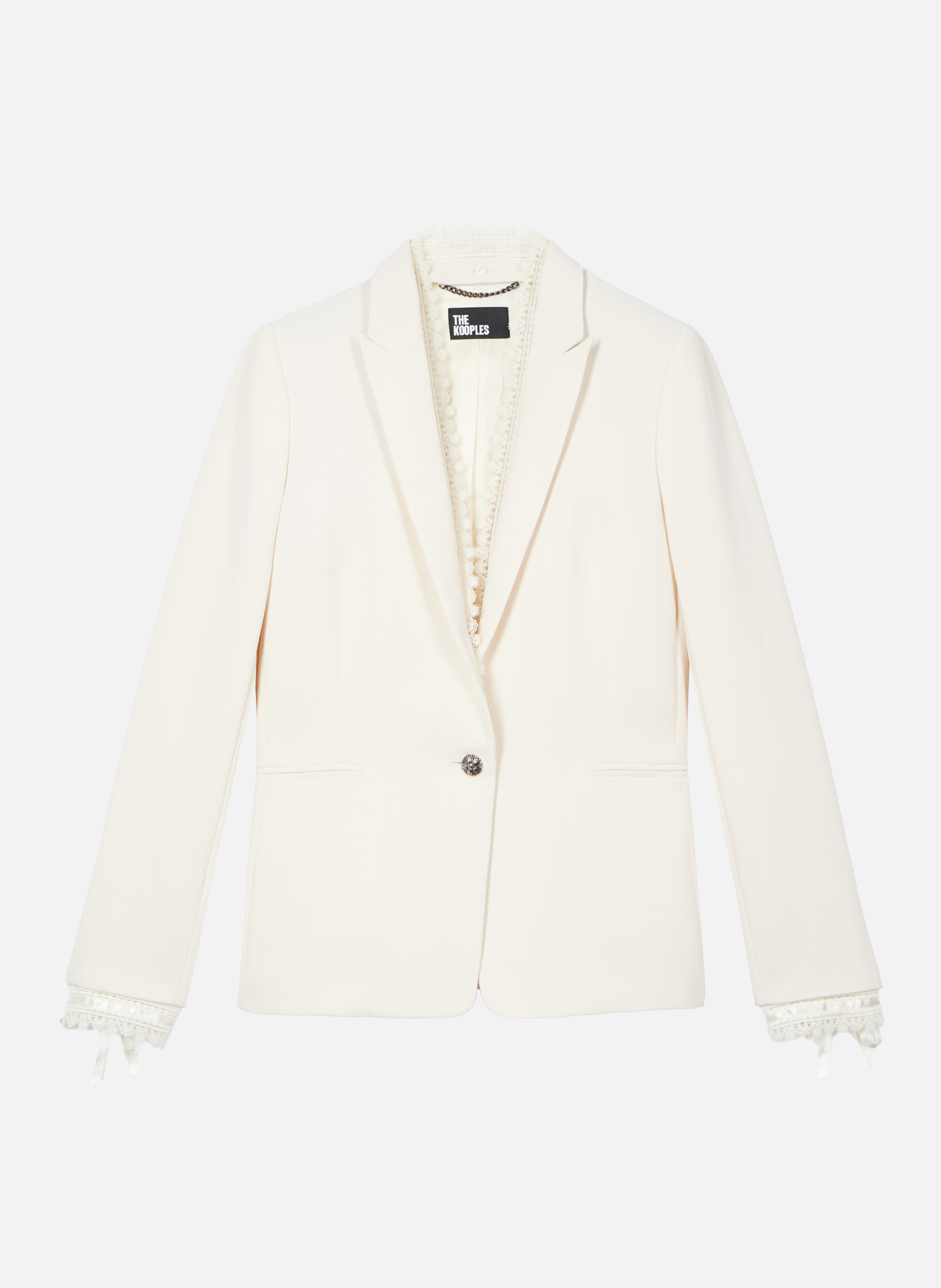 Tailored jacket with lace band THE KOOPLES White