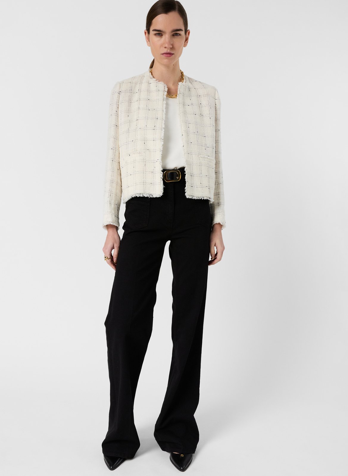 Cotton-blend jacket with Victorian collar GERARD DAREL Beige