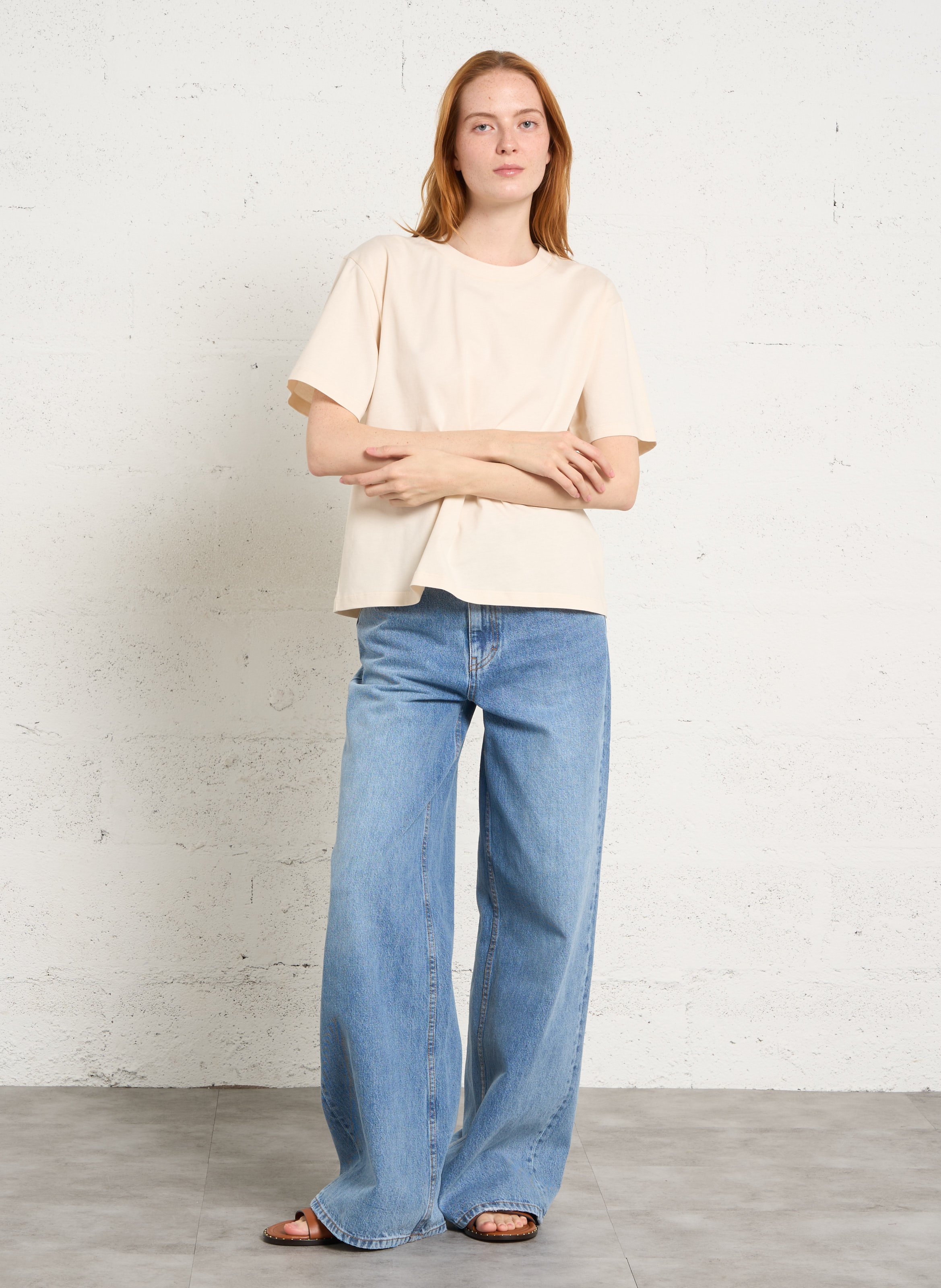 Camiliday round-neck sleeveless cotton top ELISE CHALMIN White