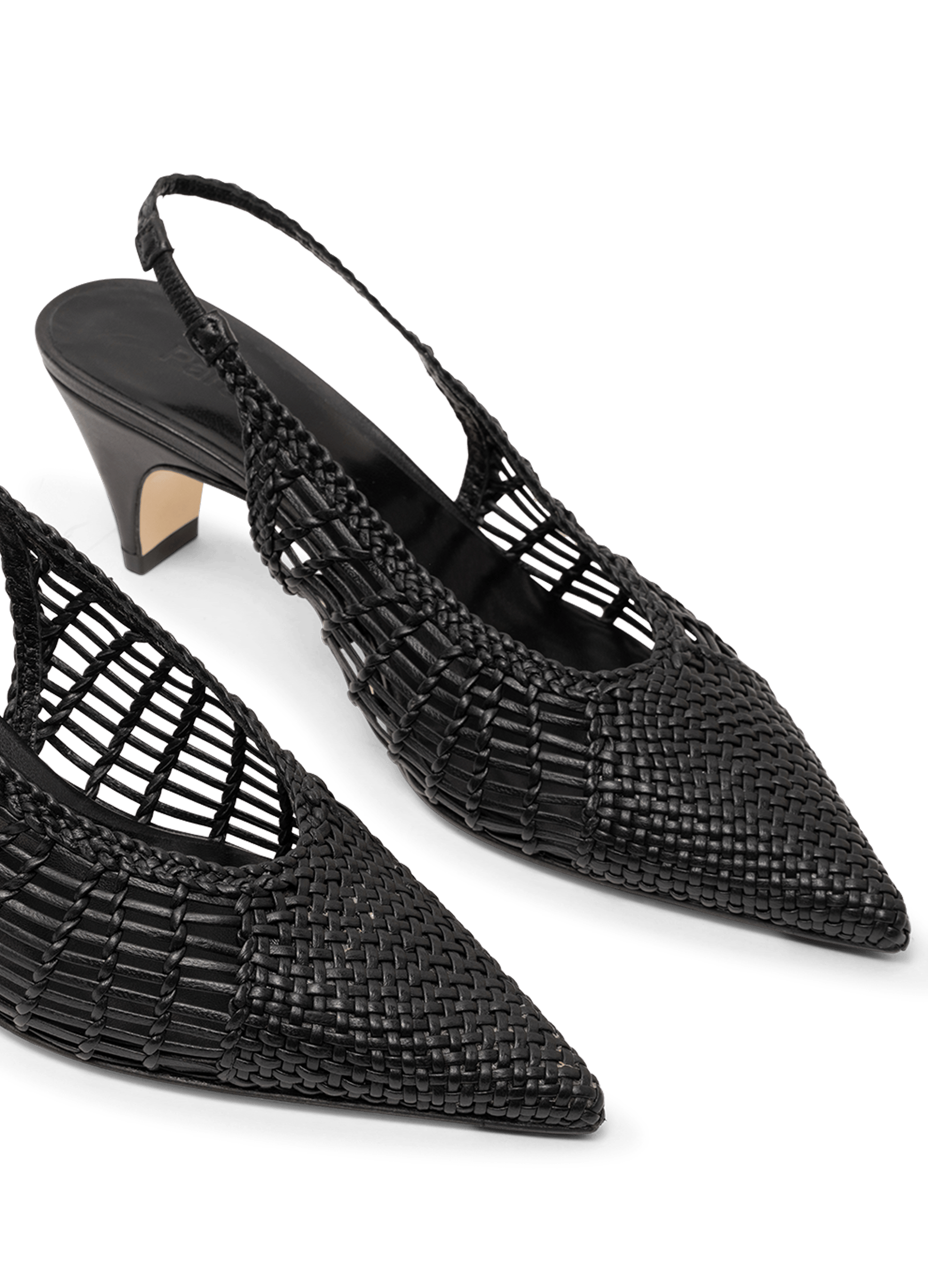 Slingback en cuir nappa noir PARALLELE PARIS Noir