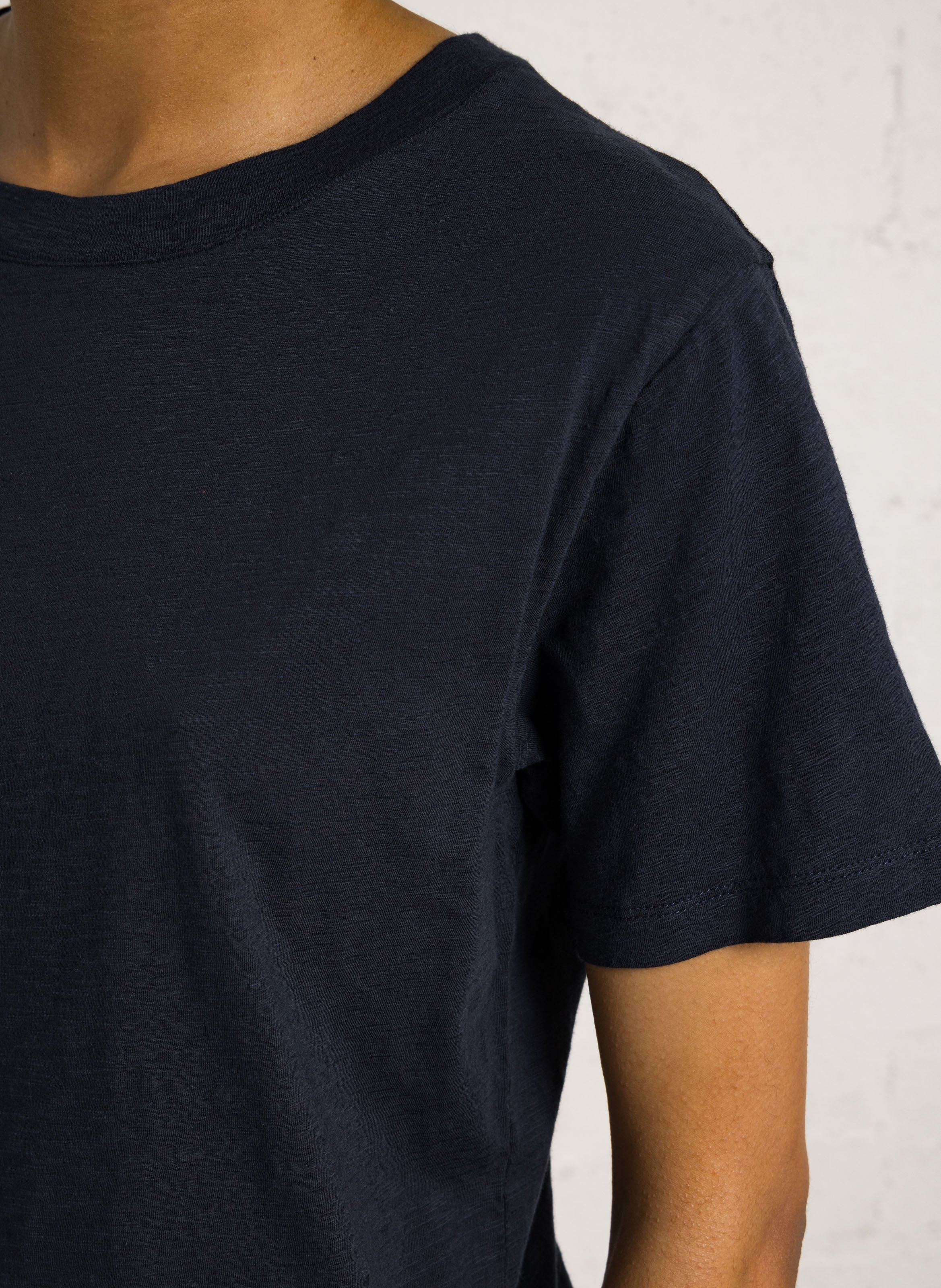 Effen T-shirt BENSIMON Blauw