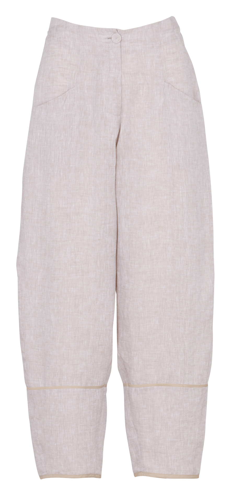 Straight linen pants MOMONI Beige