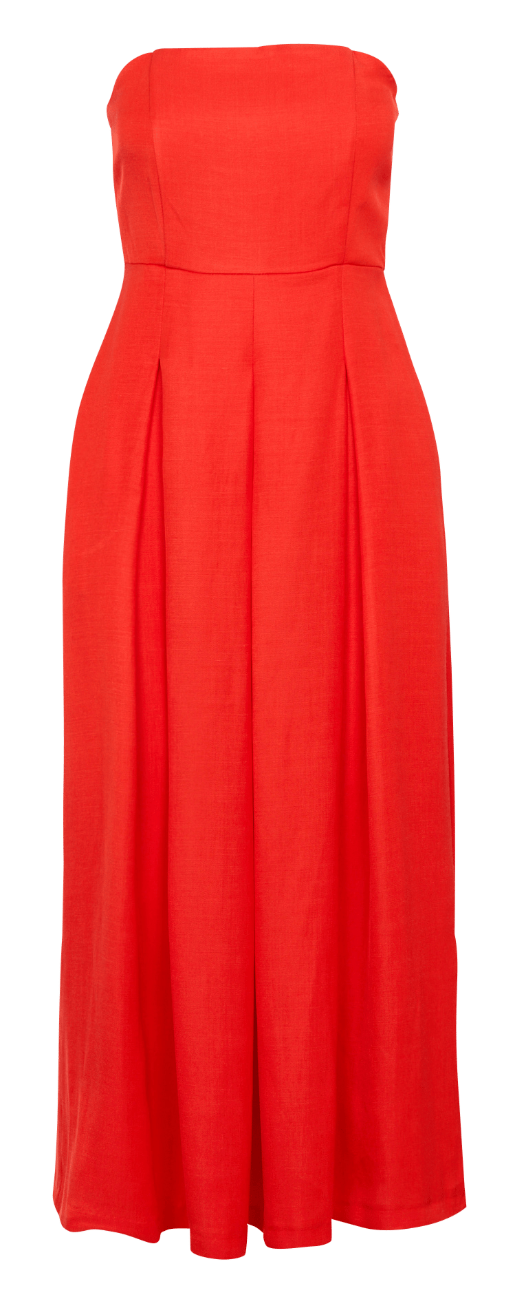 Lange strapless jurk MAISON 123 Rood