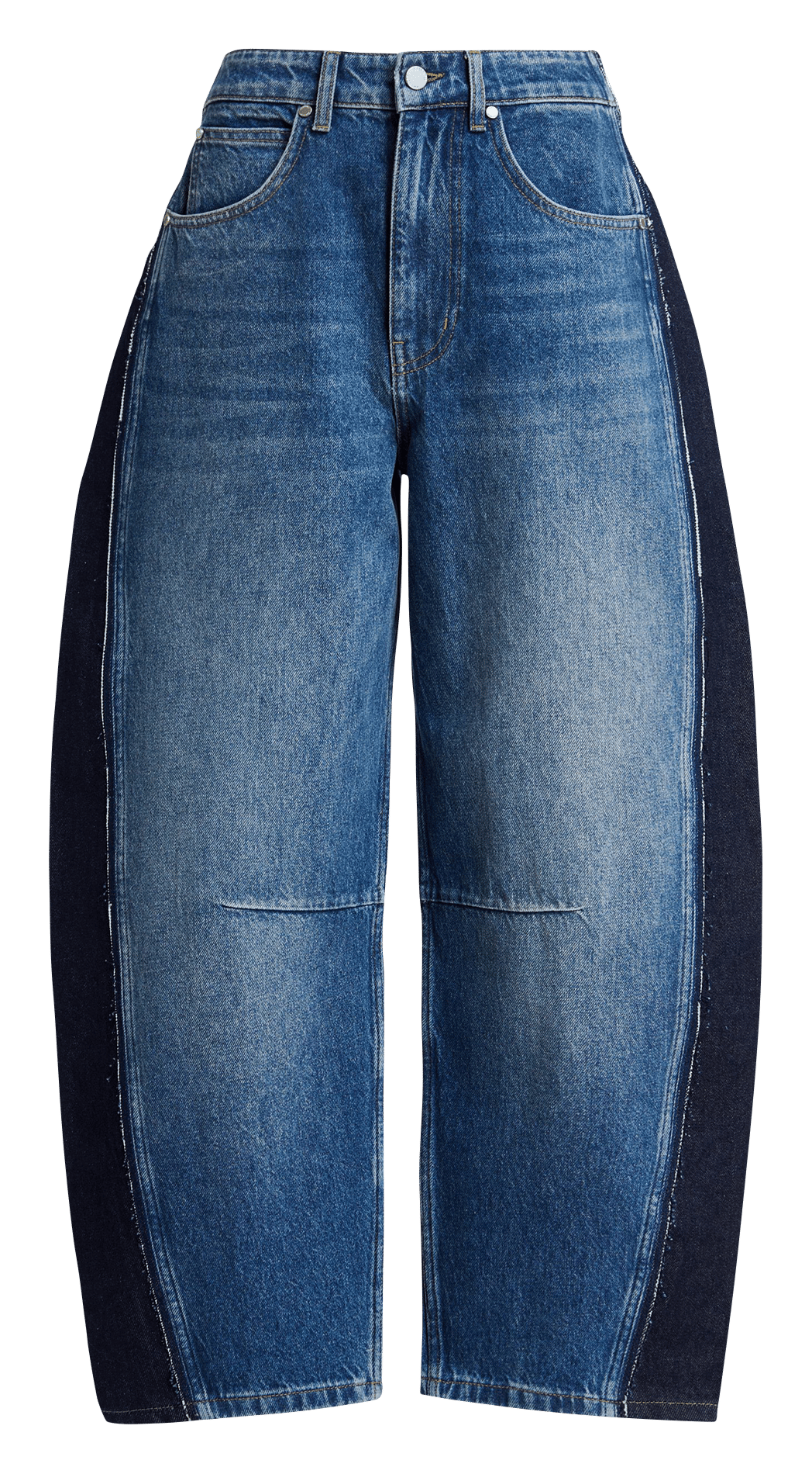 Denim broek van katoen ESSENTIEL ANTWERP Blauw