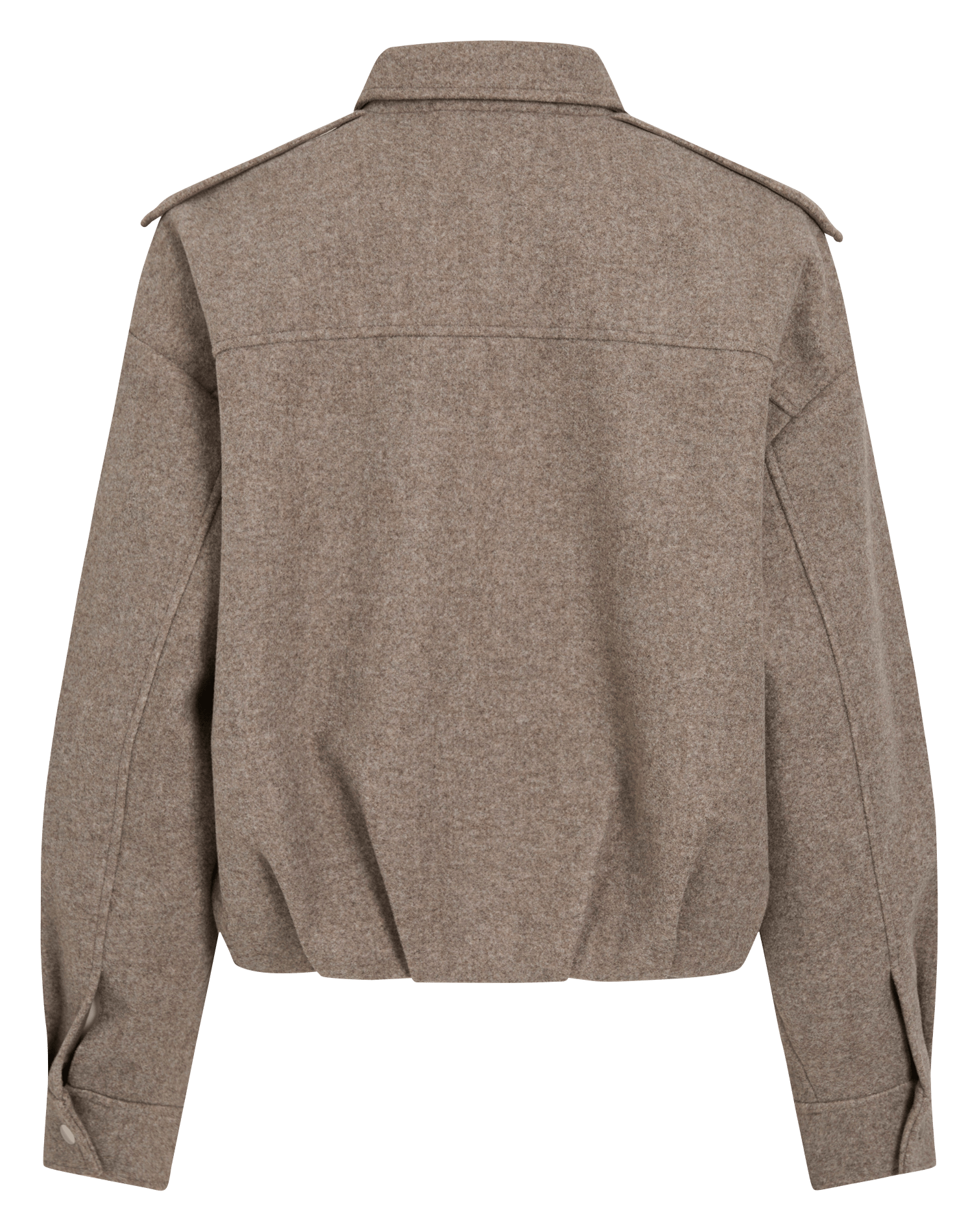 Oversized jacket with tailored collar VILA Beige