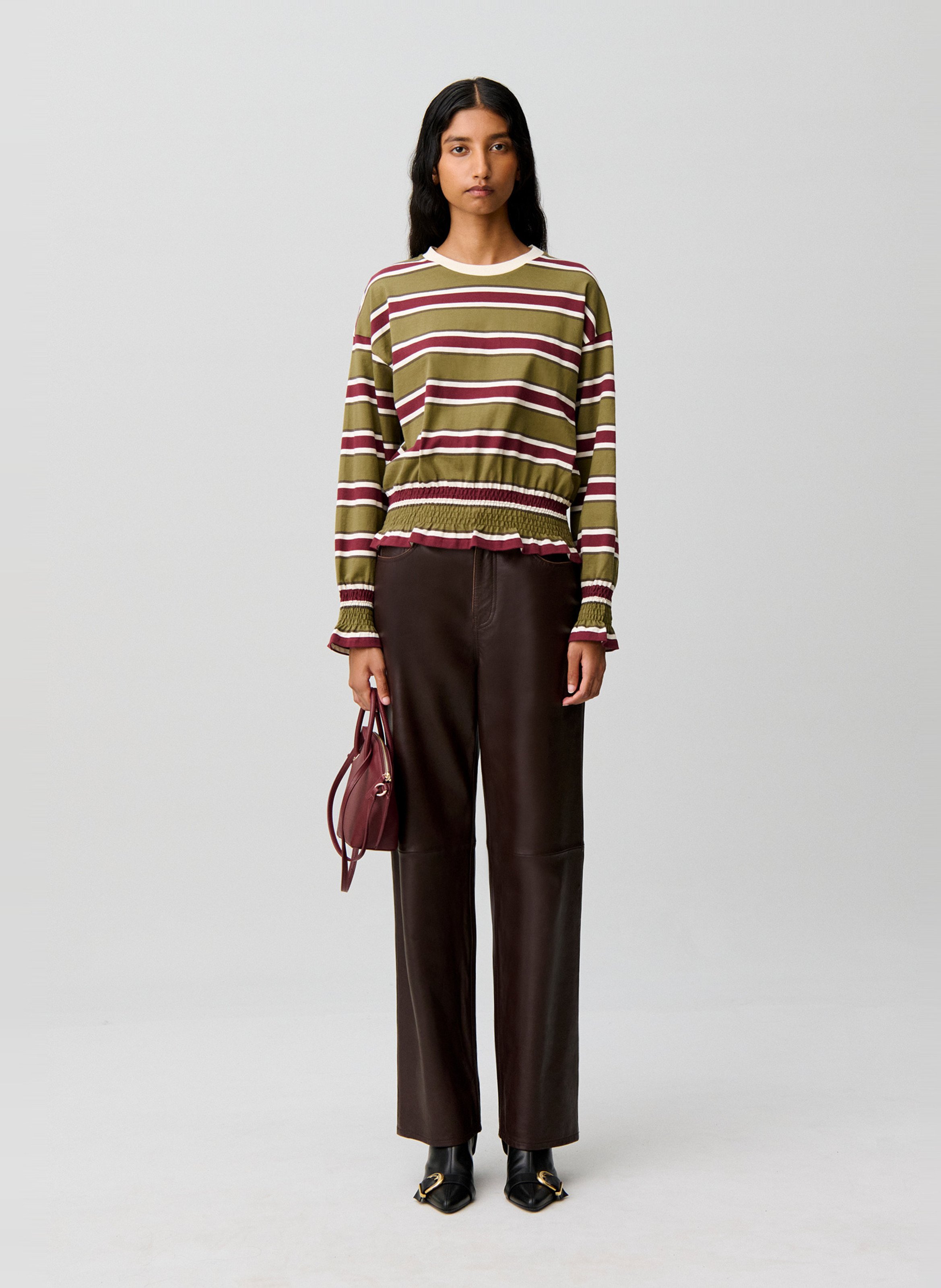 Gestreepte top met lange mouwen CLAUDIE PIERLOT Veelkleurig