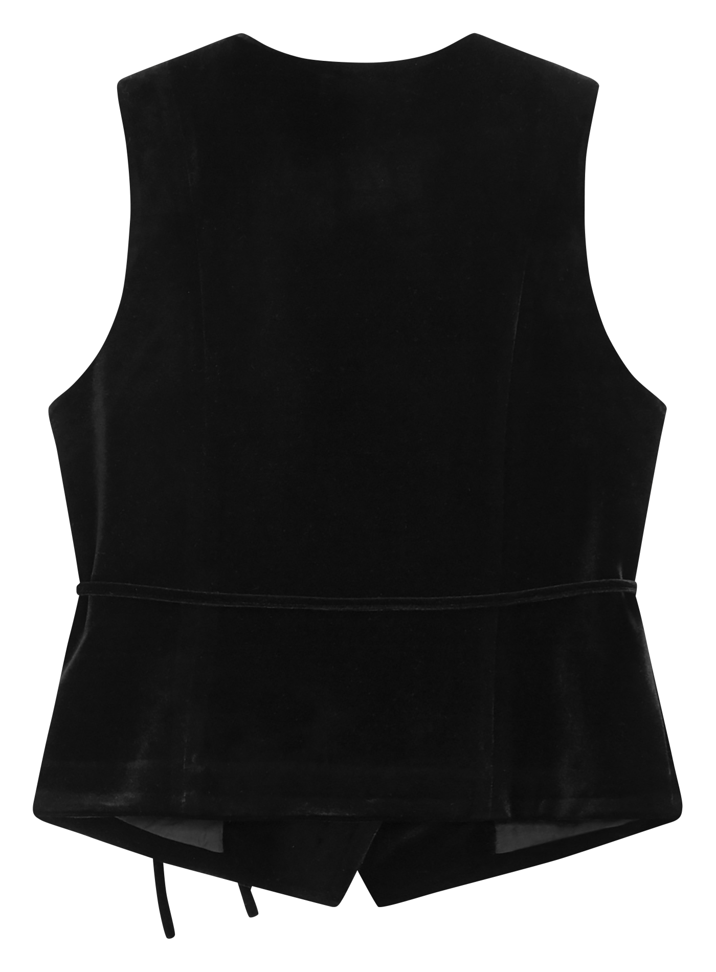 Gilet tailleur cache-cœur en velours GRACE ET MILA Noir