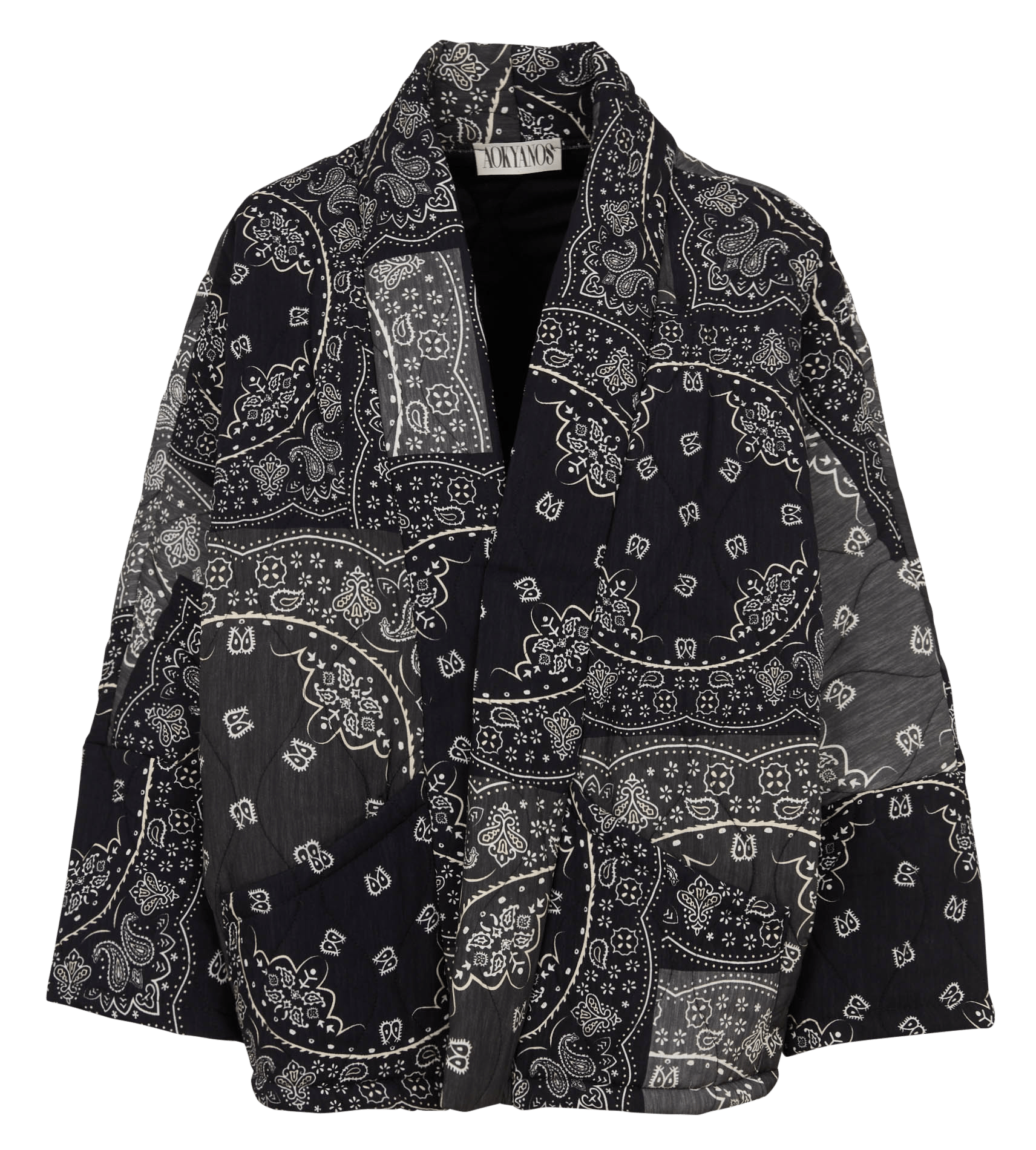 Shawl collar jacket CHICAGO Patch noir