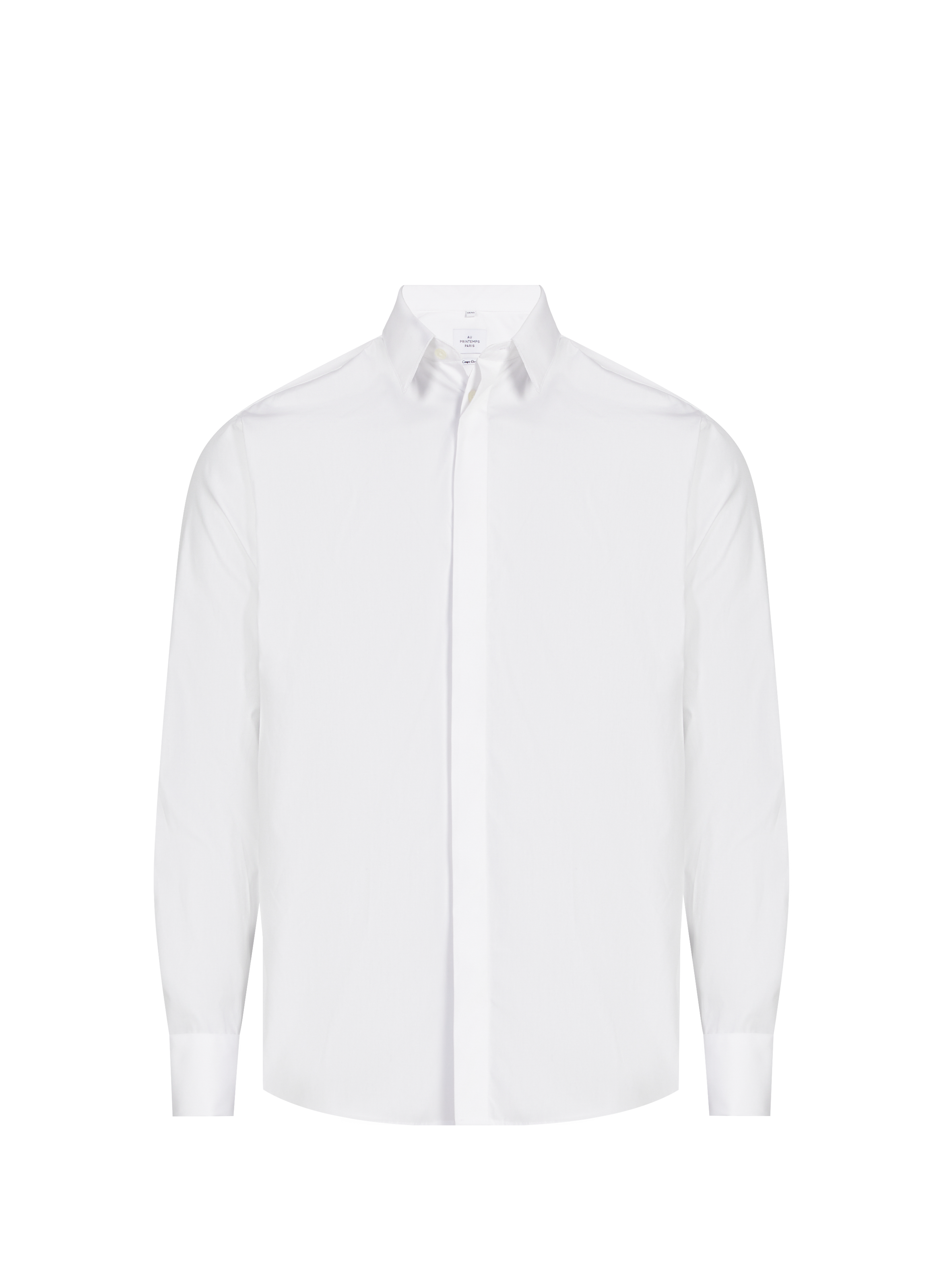 Straight shirt with concealed buttons krave krave-d-cf AU PRINTEMPS PARIS White