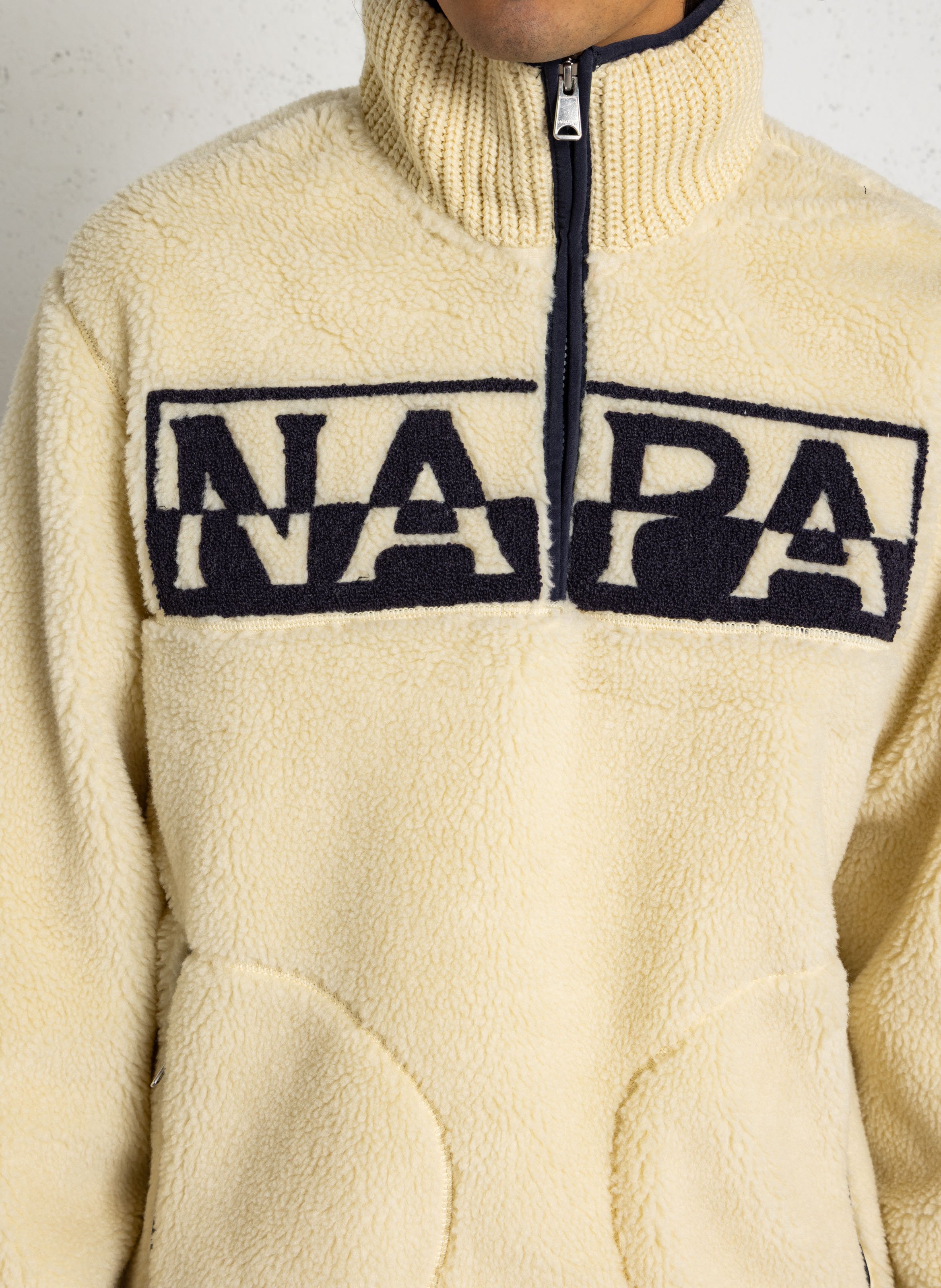 High-neck fleece NAPAPIJRI White