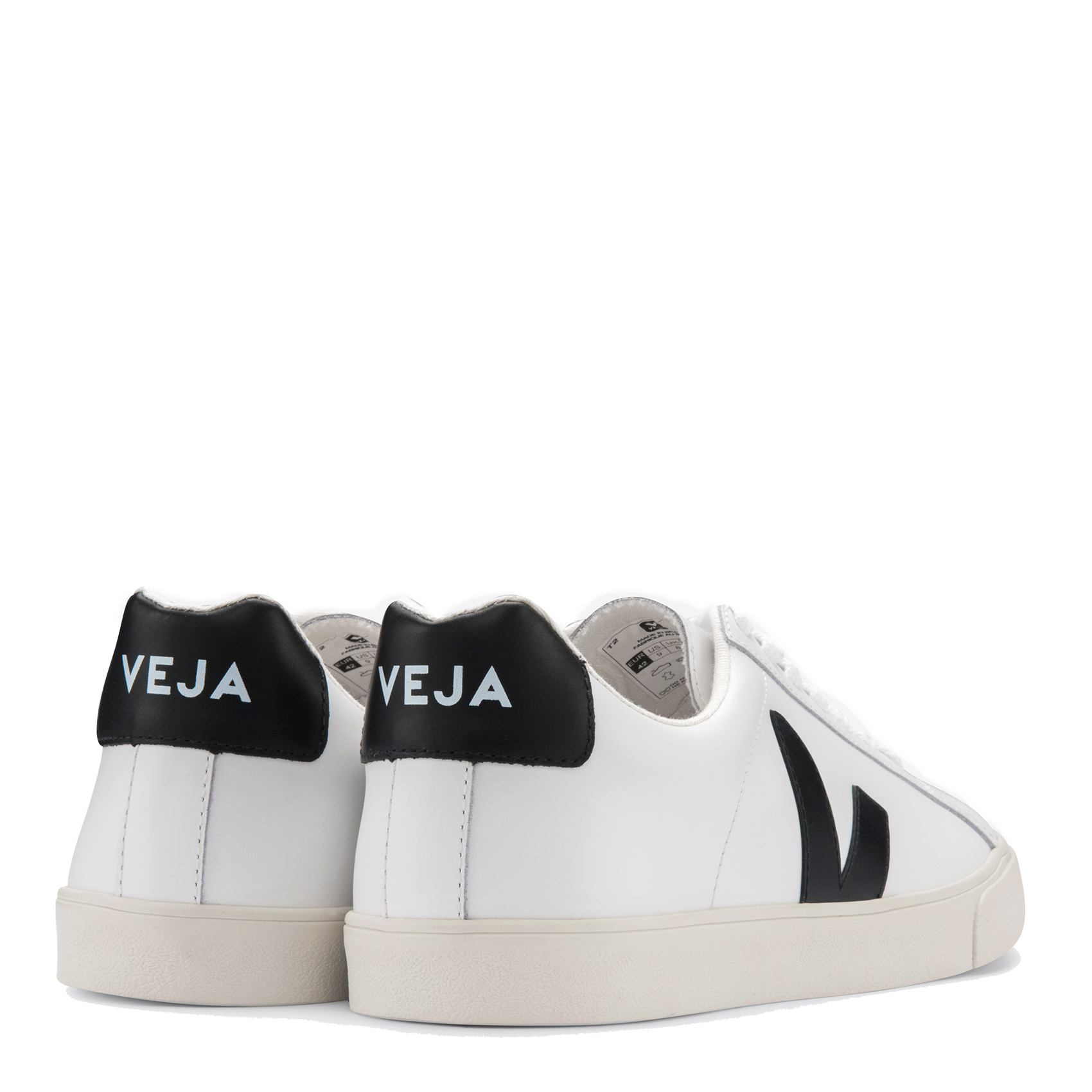 Niedrige Ledersneaker mit Logo VEJA Weiss