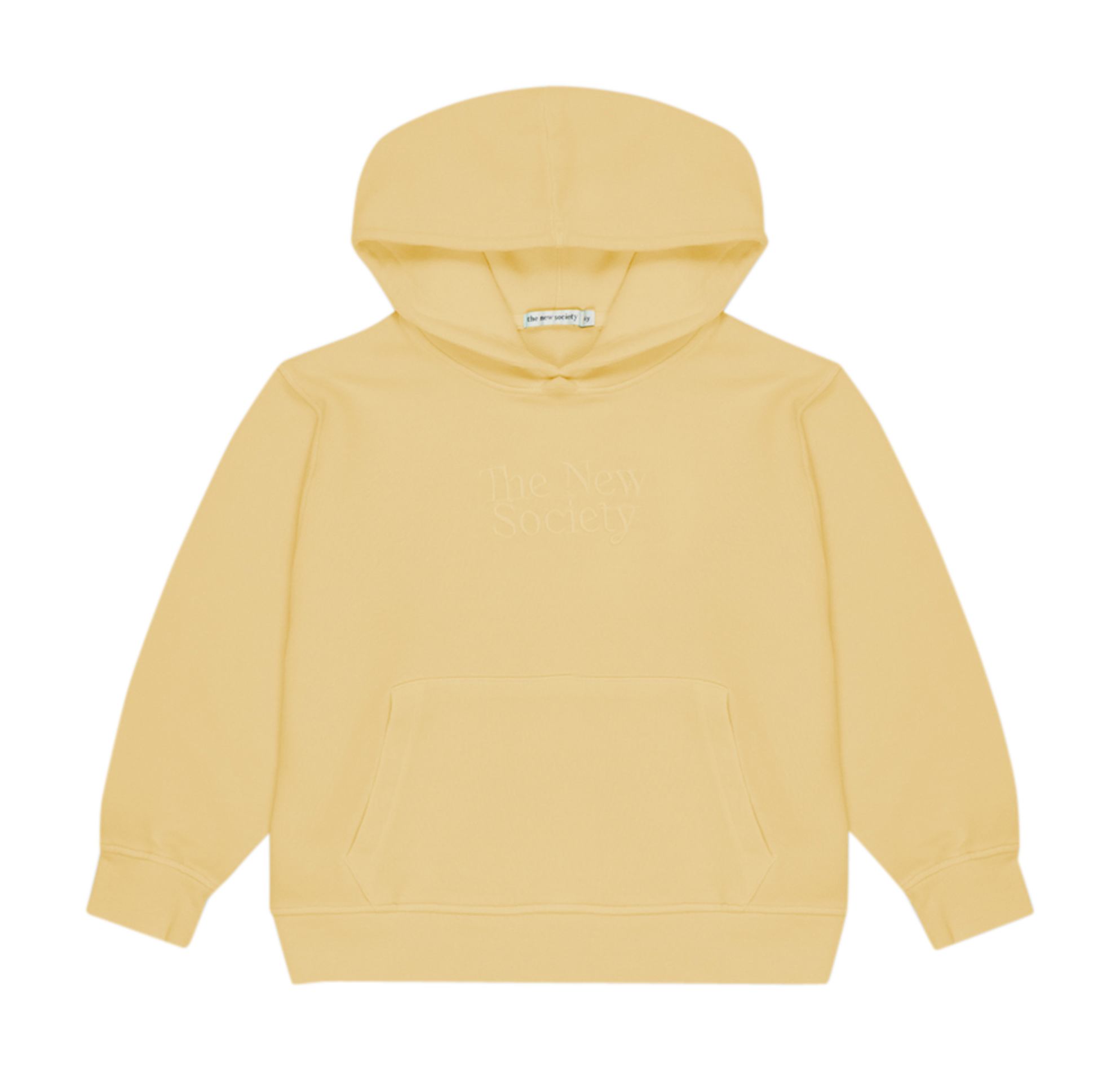 Sweat à capuche ample en coton mélangé  THE NEW SOCIETY Jaune