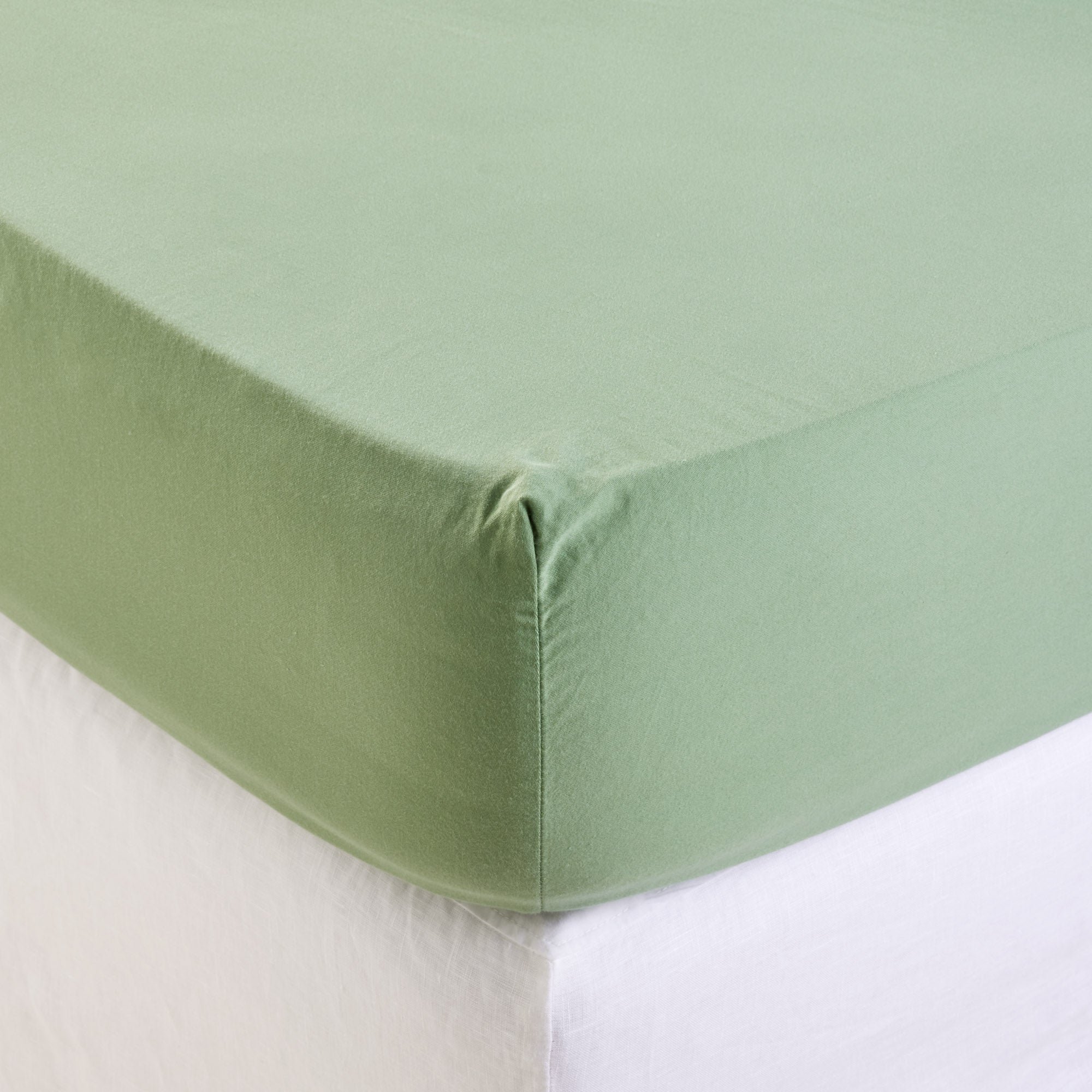 ADEN - Fitted Sheet in Cotton MADURA Green