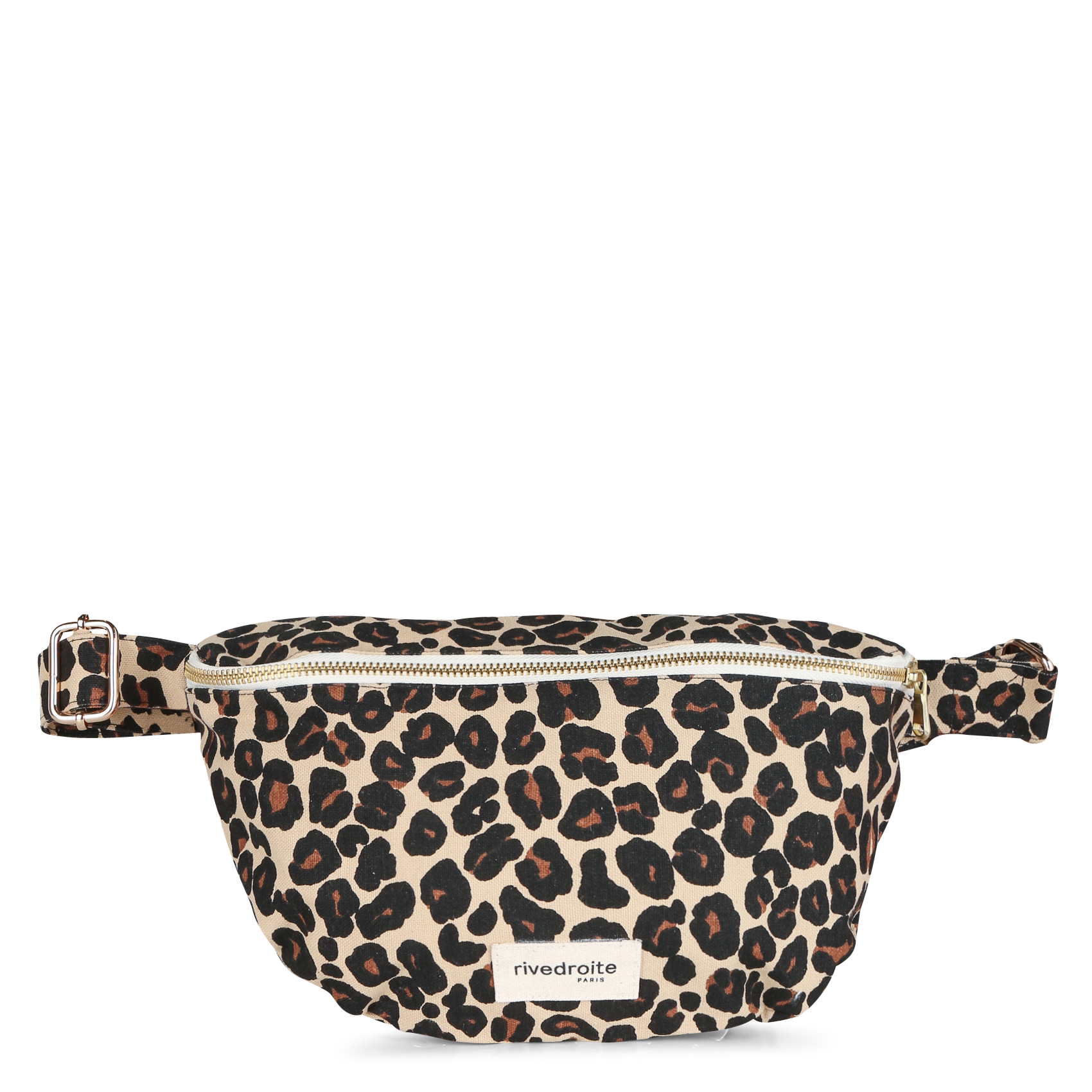 Zipped recycled cotton waist bag RIVEDROITE PARIS