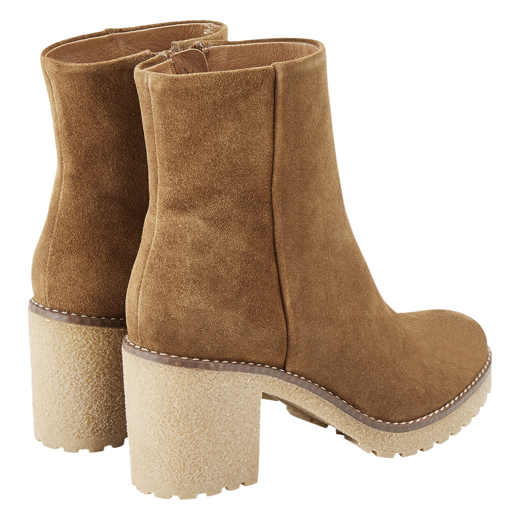 Stiefeletten aus Veloursleder COSMOPARIS Braun