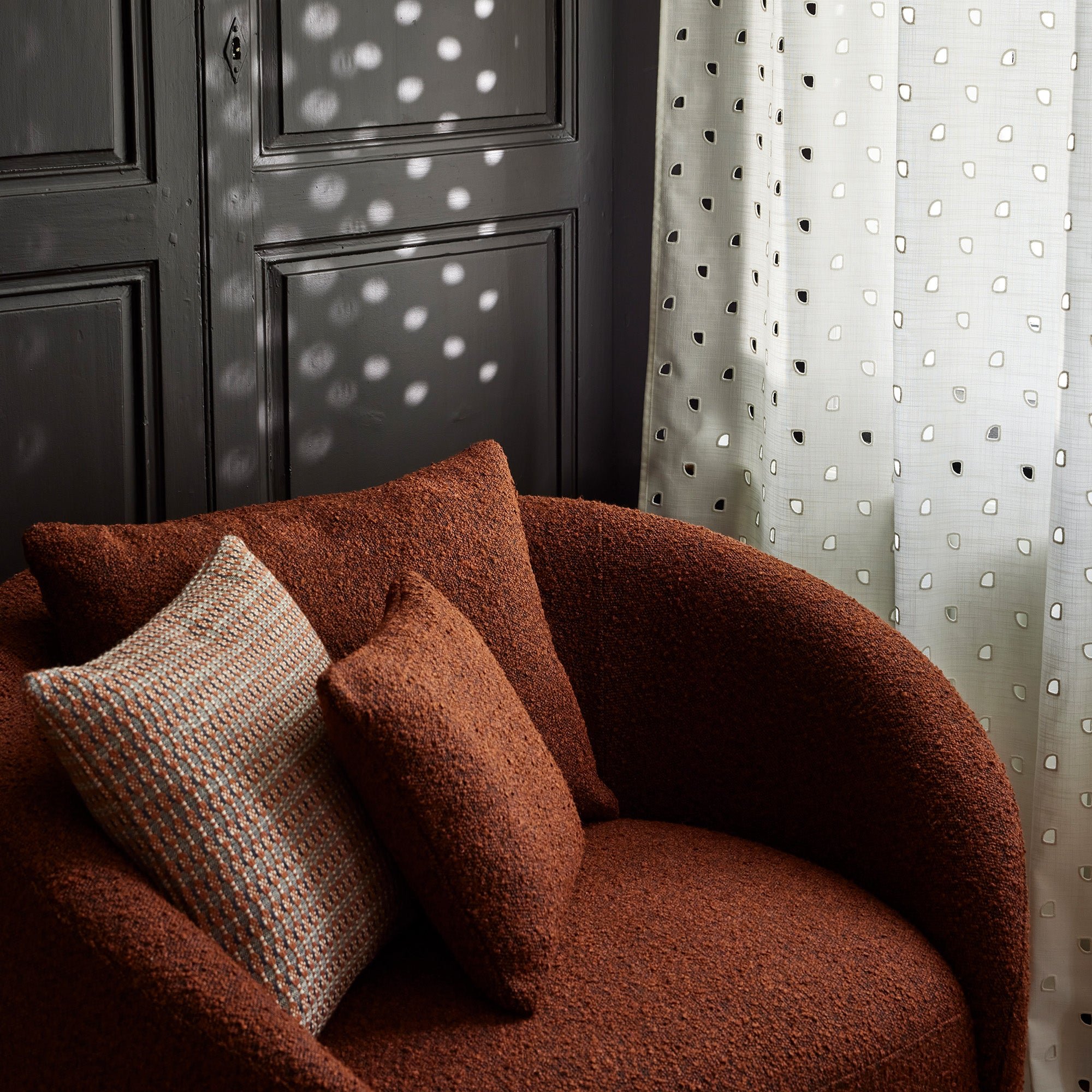 Curtain with loops MADURA Beige