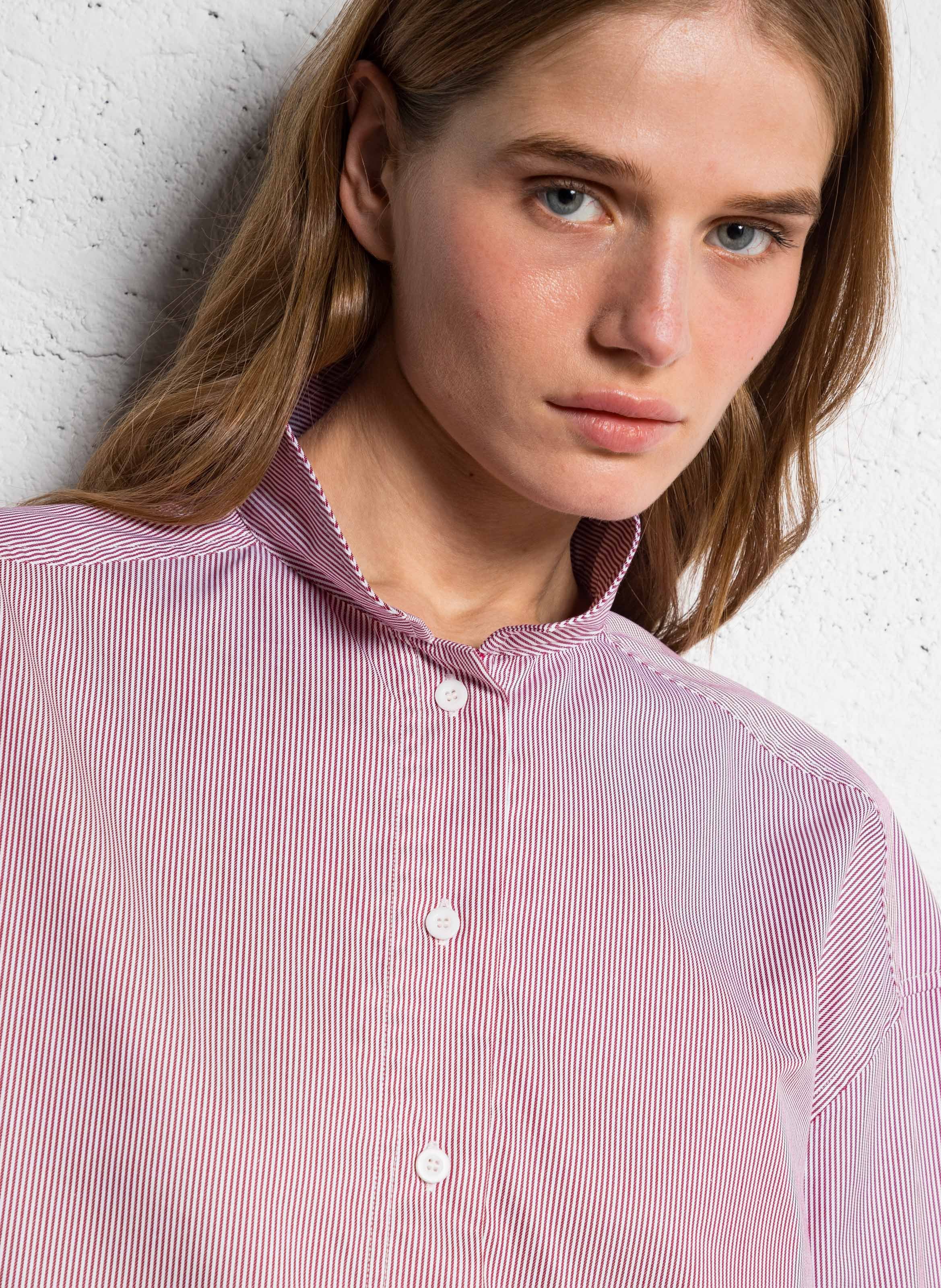 Short striped cotton dress MARGAUX LONNBERG Multicolored