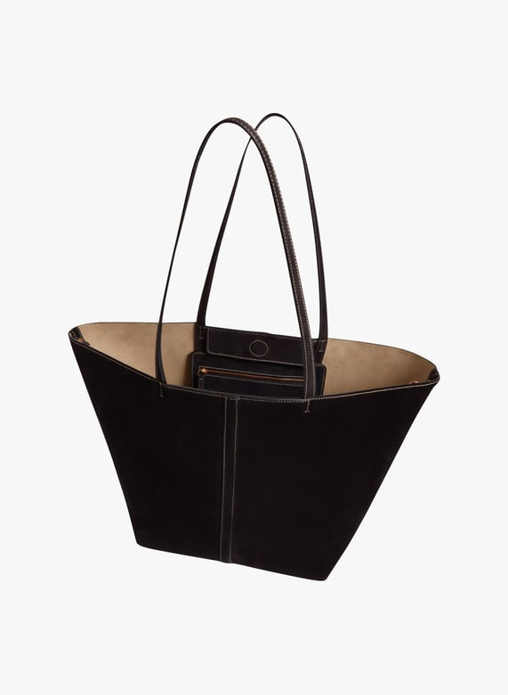 Sac Cabas Sac Velour Noir Sac Cabas En Cuir Velours Tote Bag Gm