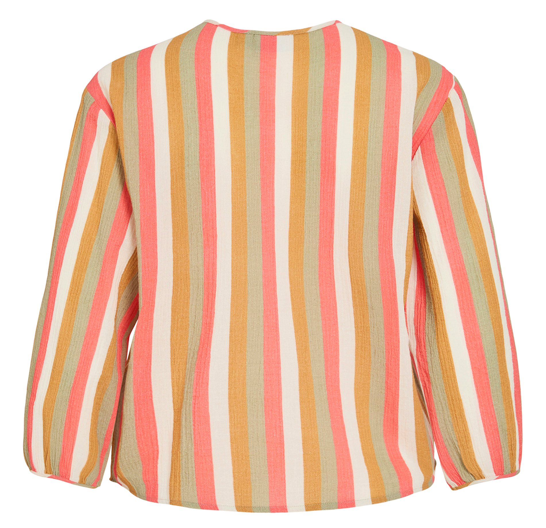 Gerade geschnittenes Hemd aus Bio-Baumwolle mit Streifen VILA Braun