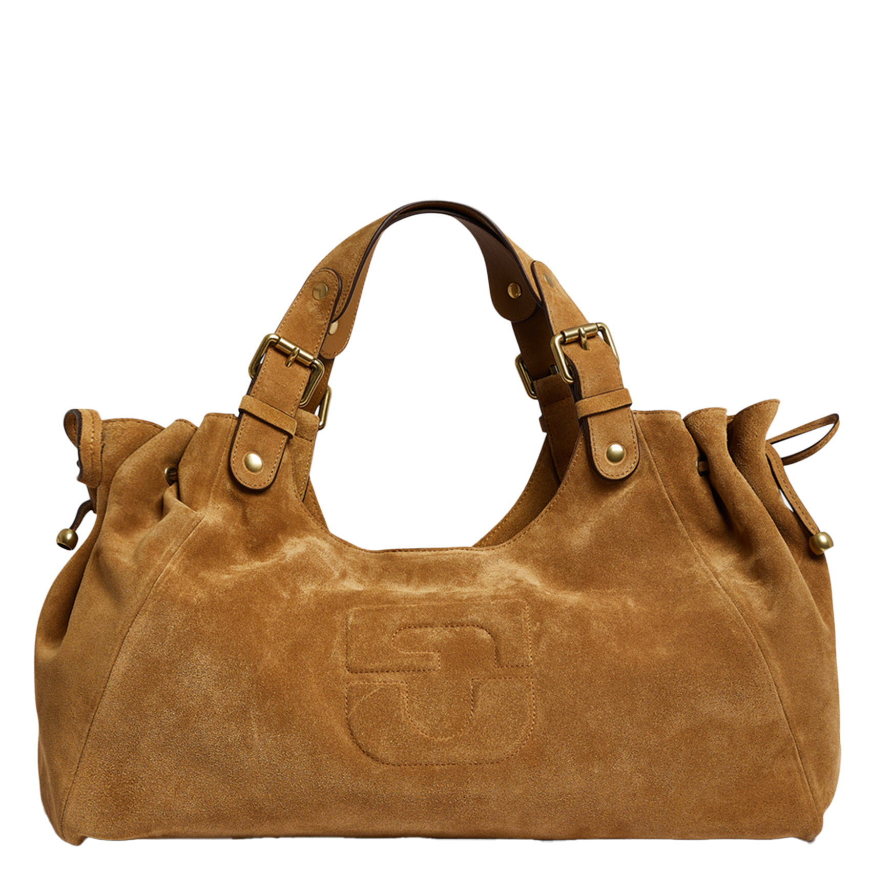Handtasche aus Nubukleder GERARD DAREL Beige