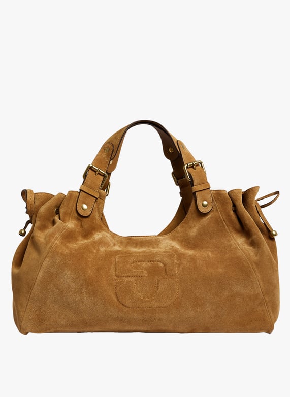 Daim Femme Sac Daim Beige Petit Sac En Daim - Main Image